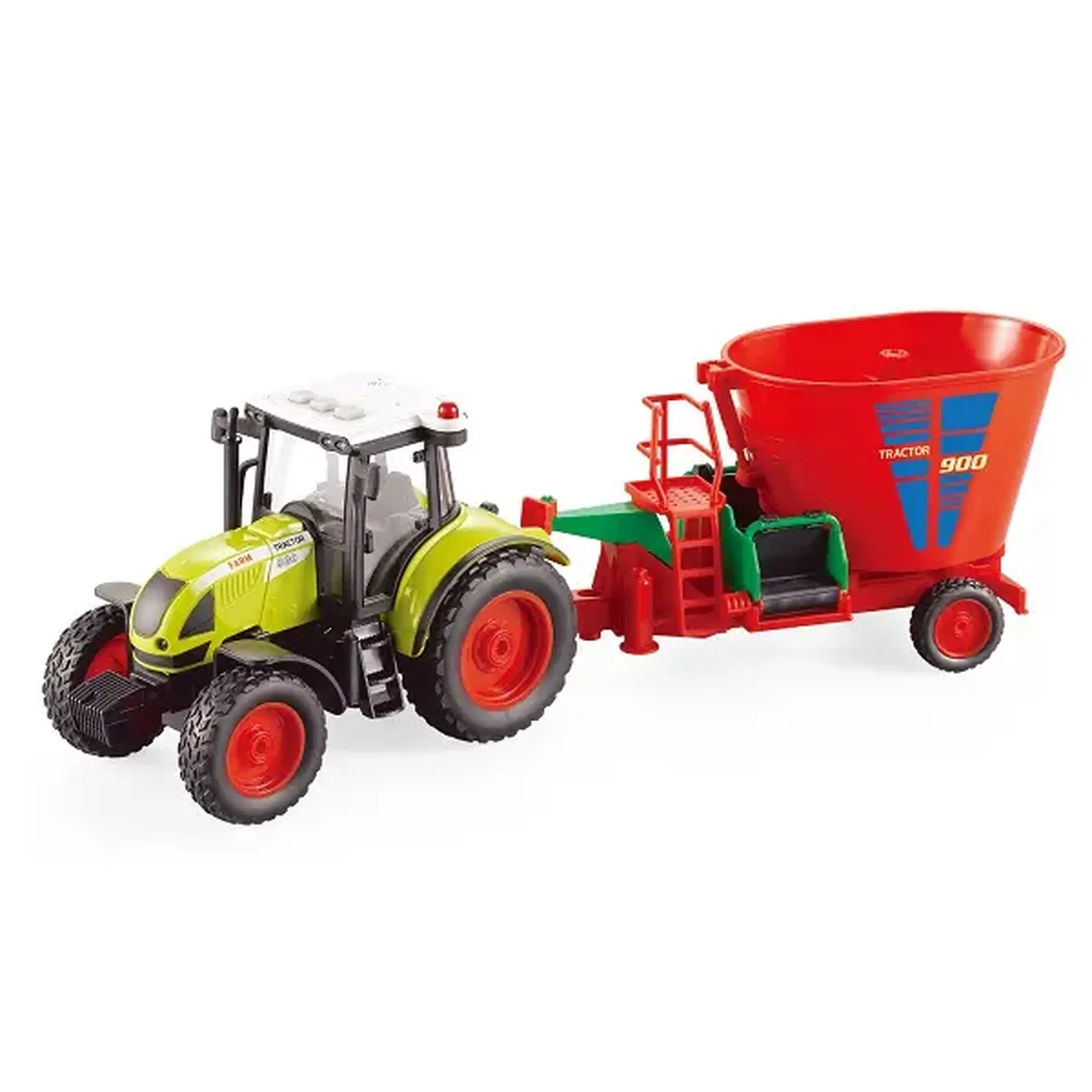 1:16 Tractor cu fricțiune "Trailered Farm Tractor" (lumina / sunet)