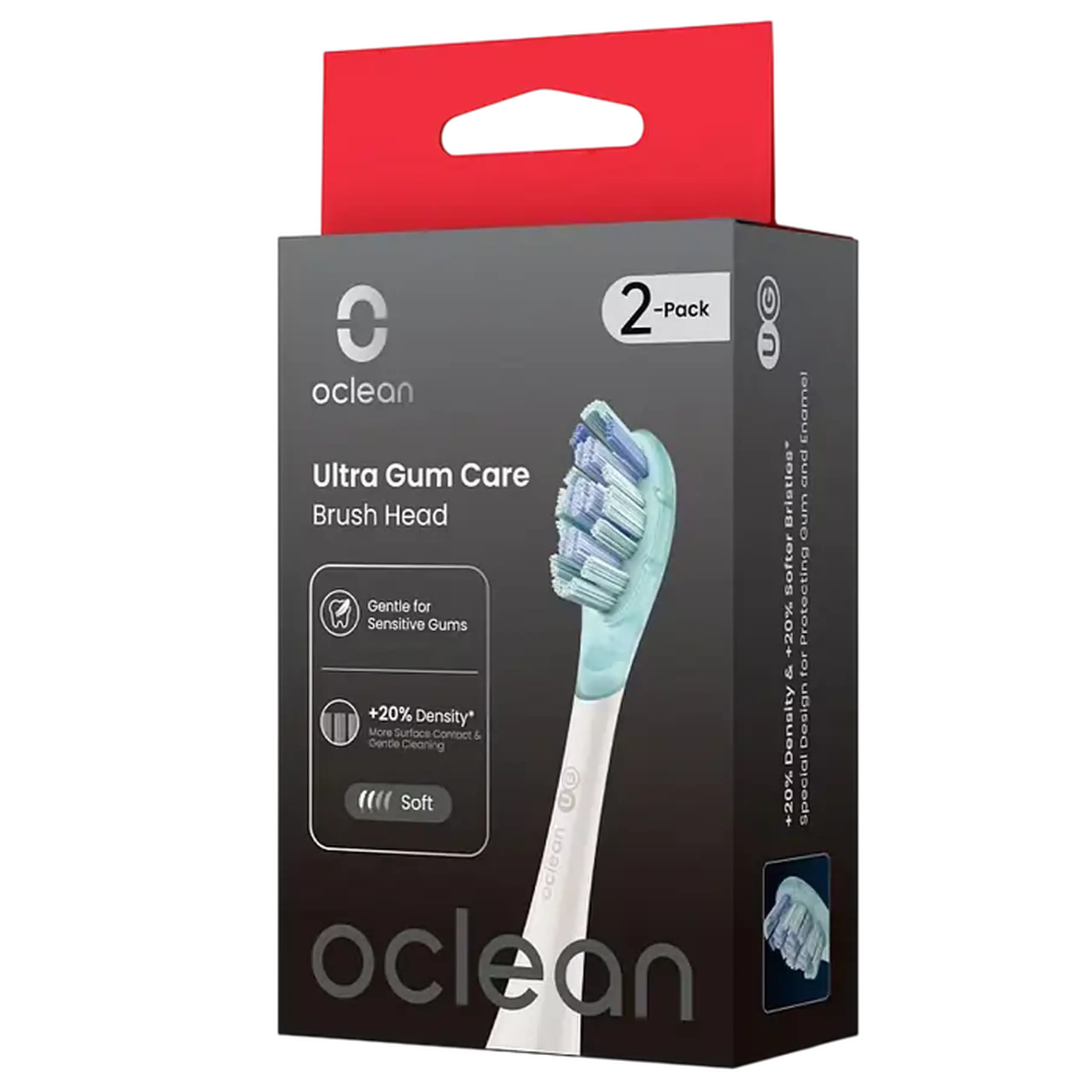Set de periuțe de dinți electrice de sunet Oclean Gum Care UG03 W02, Alb