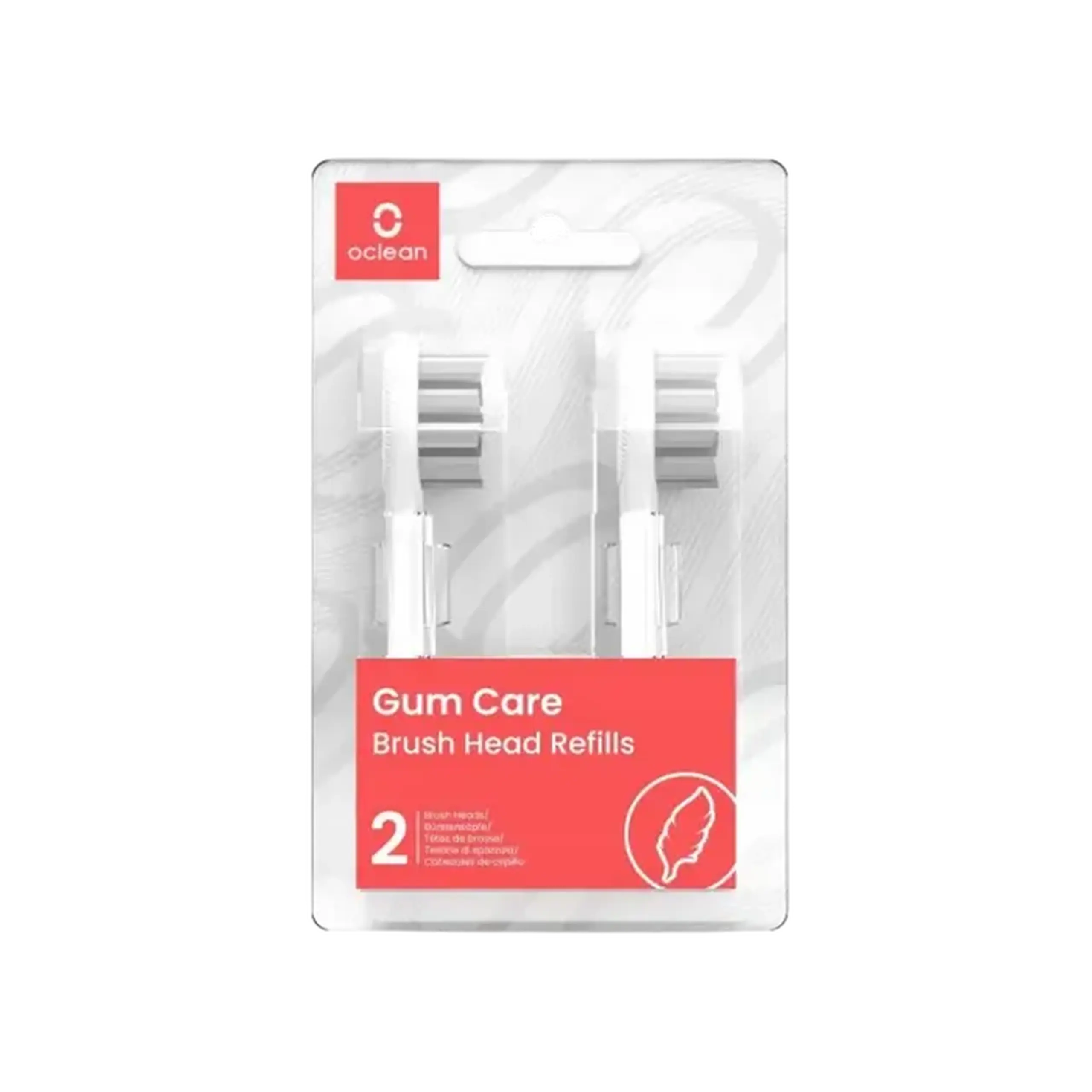 Set de periuțe de dinți electrice de sunet Oclean P1S12 W06, Alb
