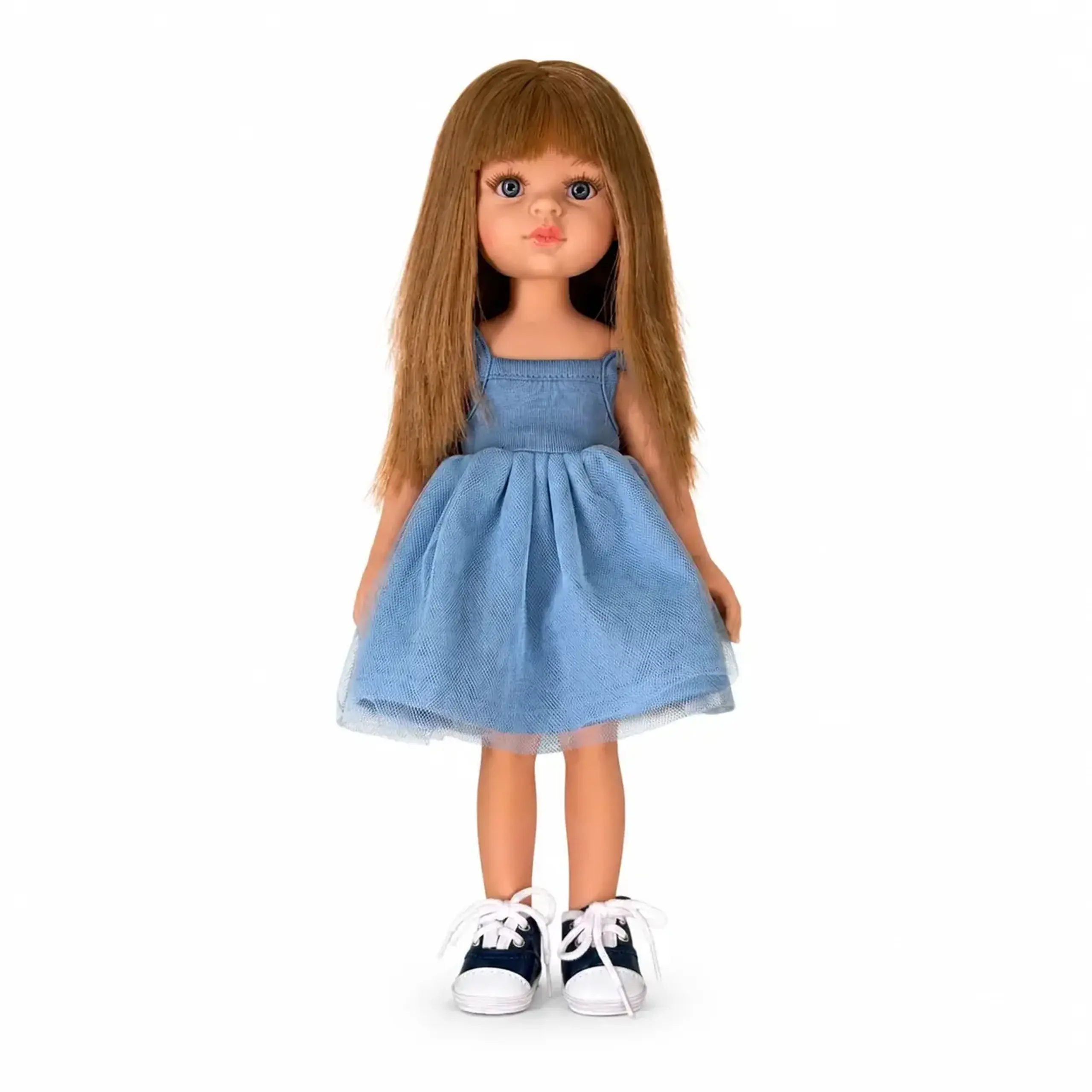 Păpușă cu rochie albastră din tulle — Minikane