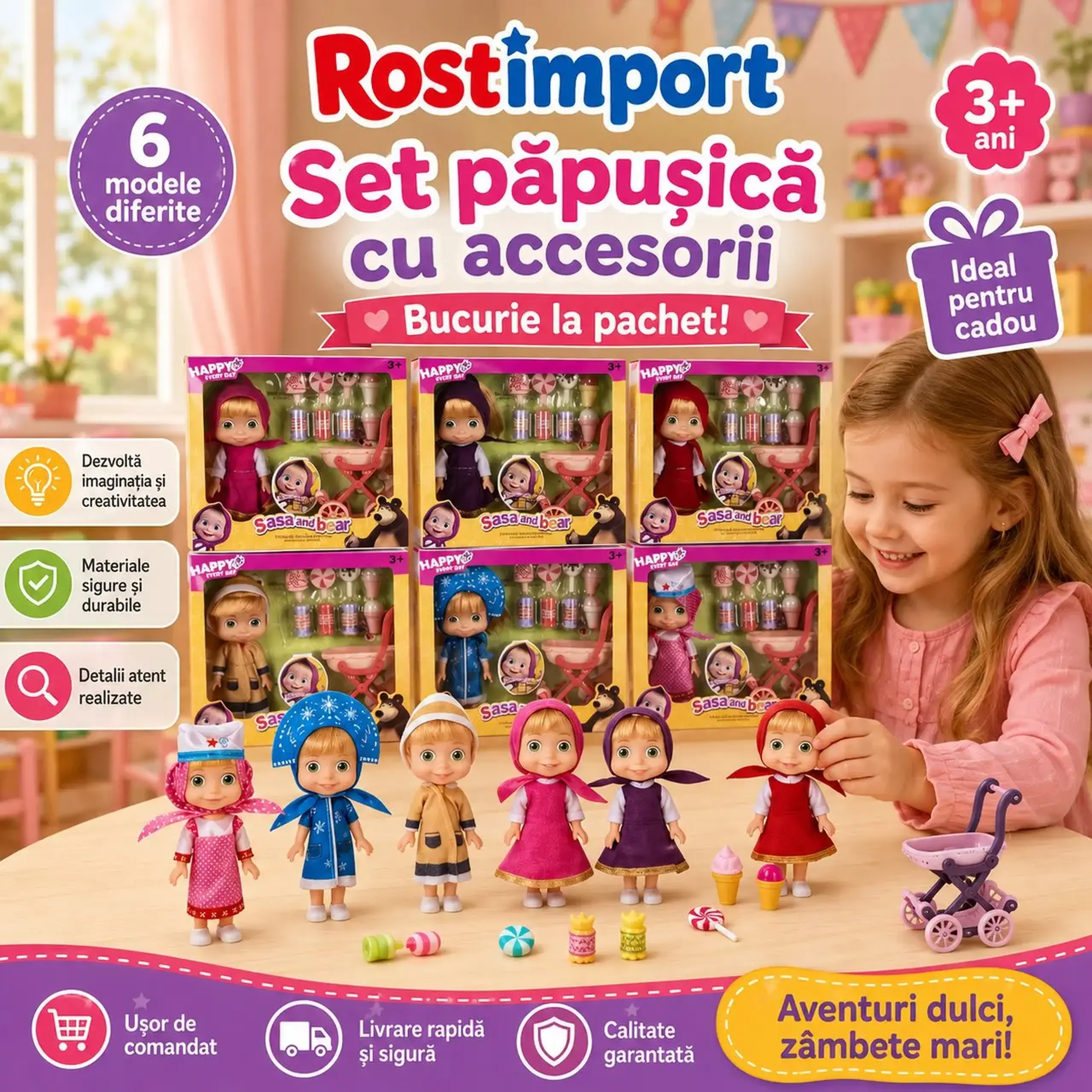 Papusa cu accesorii