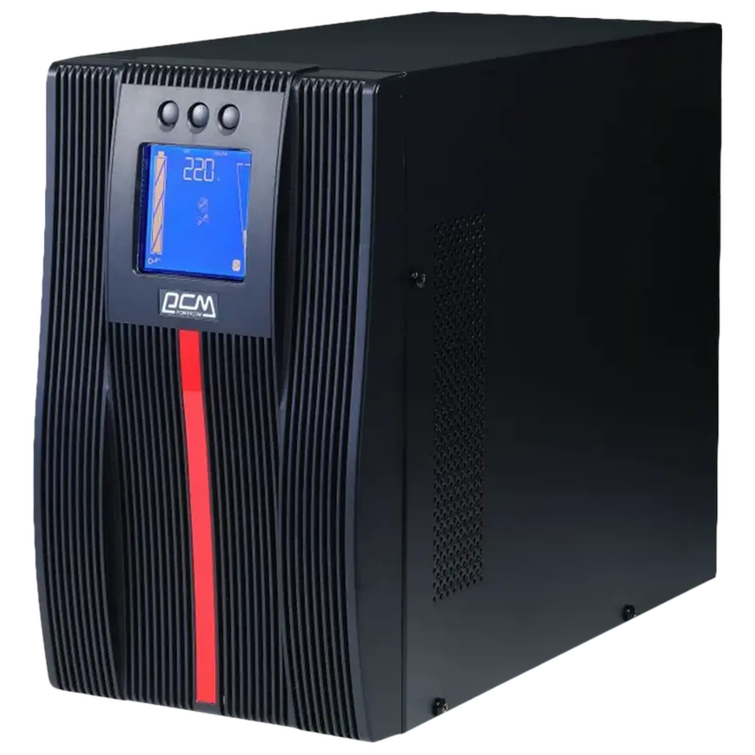UPS PowerCom MAC - 2000 IEC, Turn, 2000VA/2000W, Online, LCD, RS232, USB, SLOT SNMP, Ex.Batt.