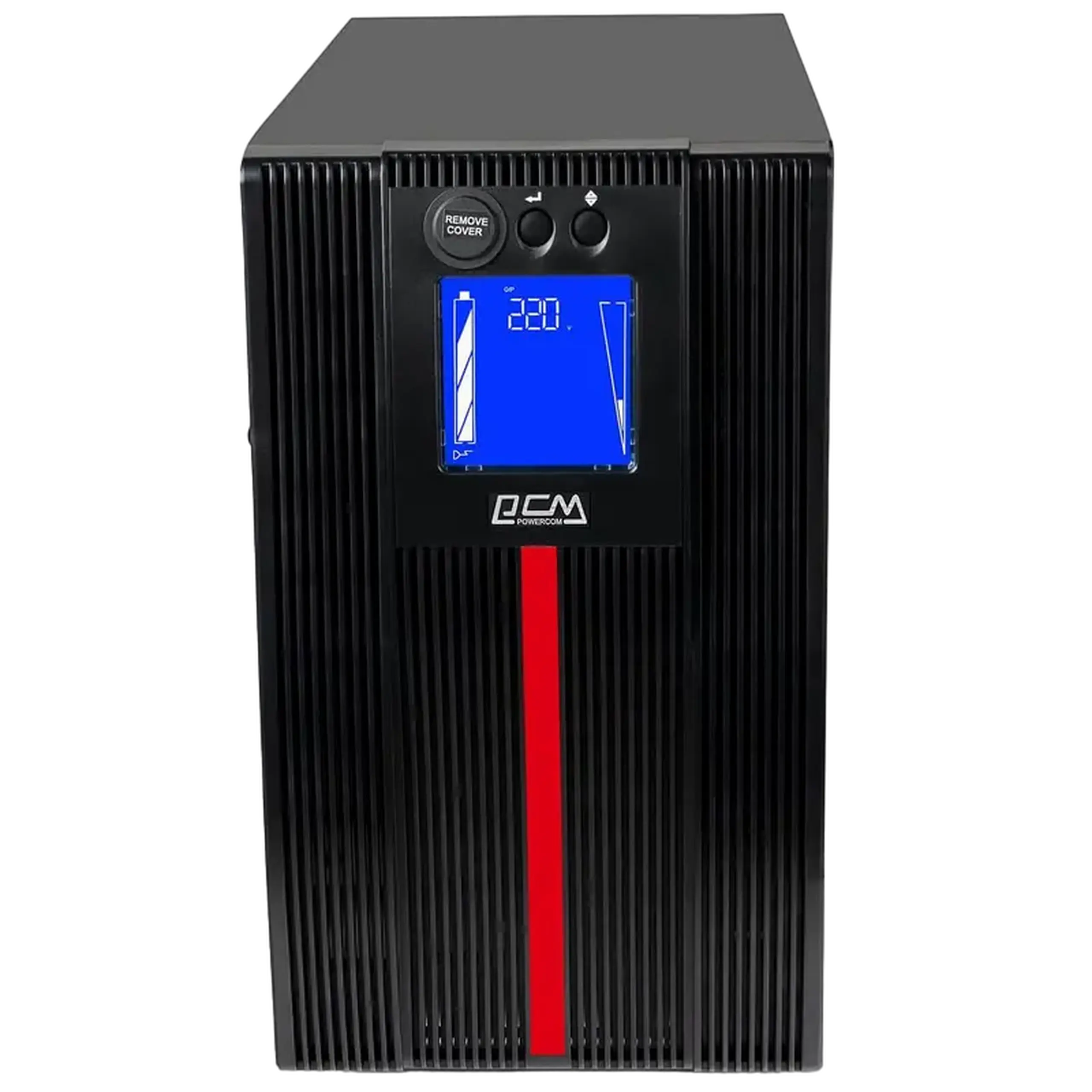 UPS PowerCom MAC - 2000 IEC, Turn, 2000VA/2000W, Online, LCD, RS232, USB, SLOT SNMP, Ex.Batt.
