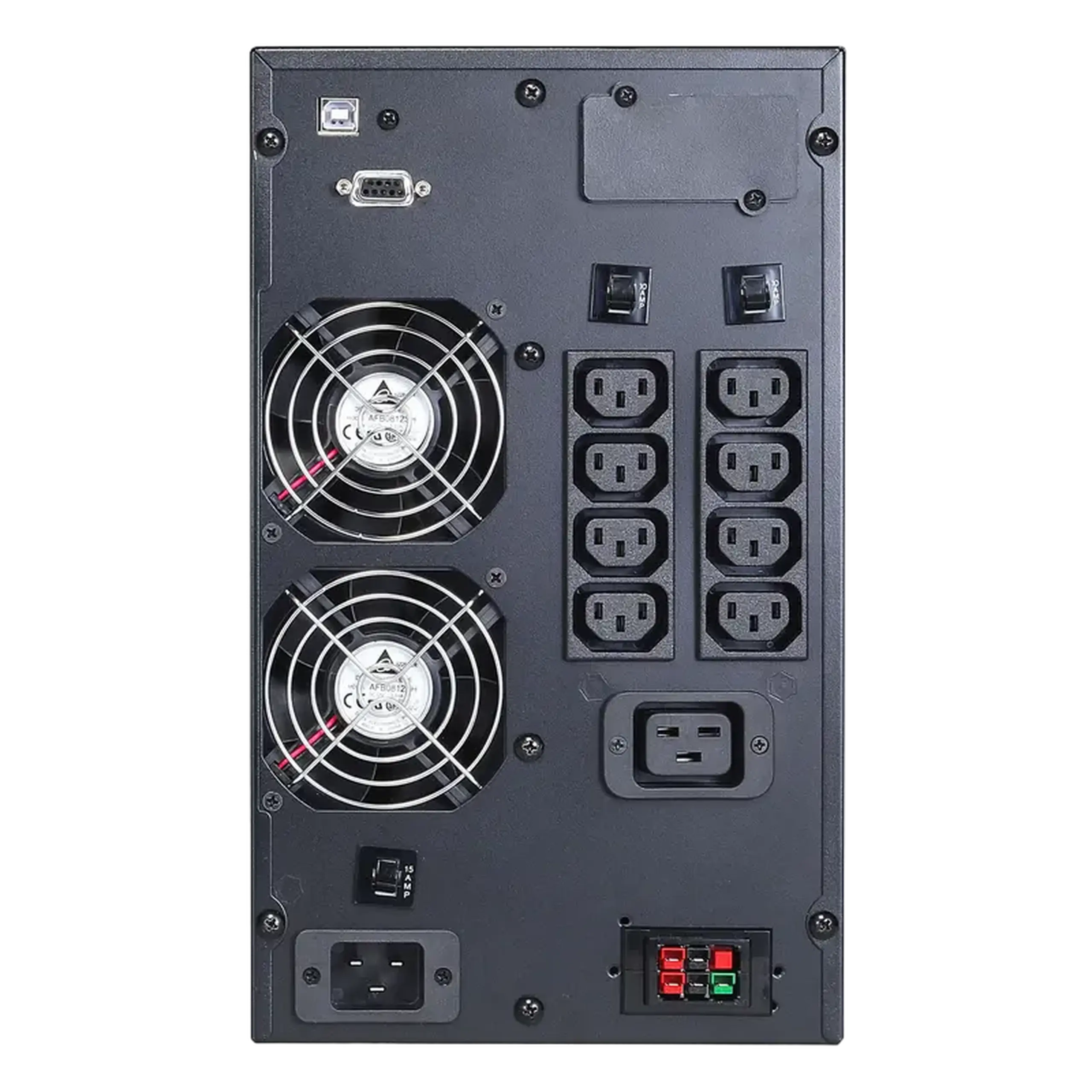 UPS PowerCom MAC - 2000 IEC, Turn, 2000VA/2000W, Online, LCD, RS232, USB, SLOT SNMP, Ex.Batt.