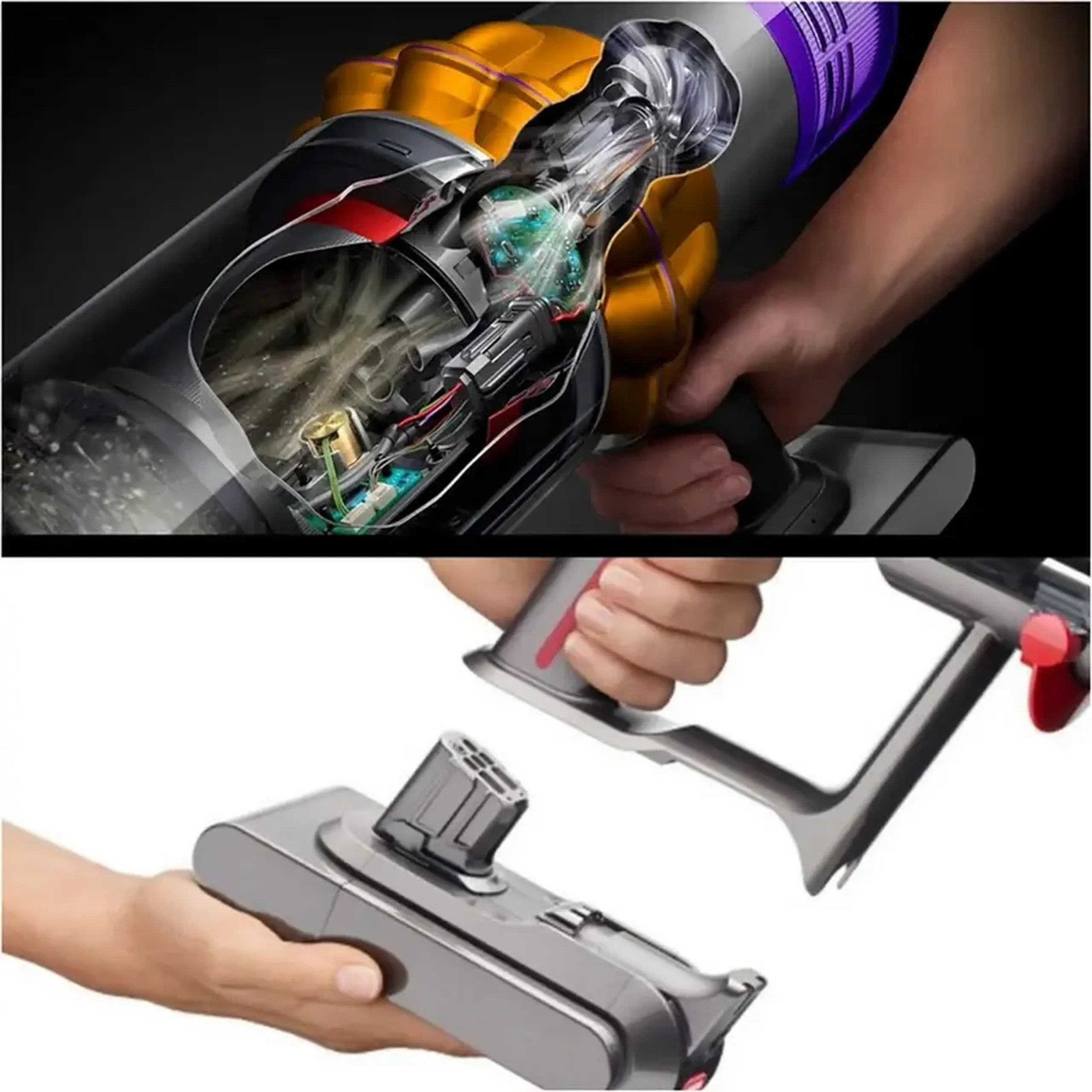 Aspirator Vertical Dyson V15 Detect Absolute (494719-01), Argintiu