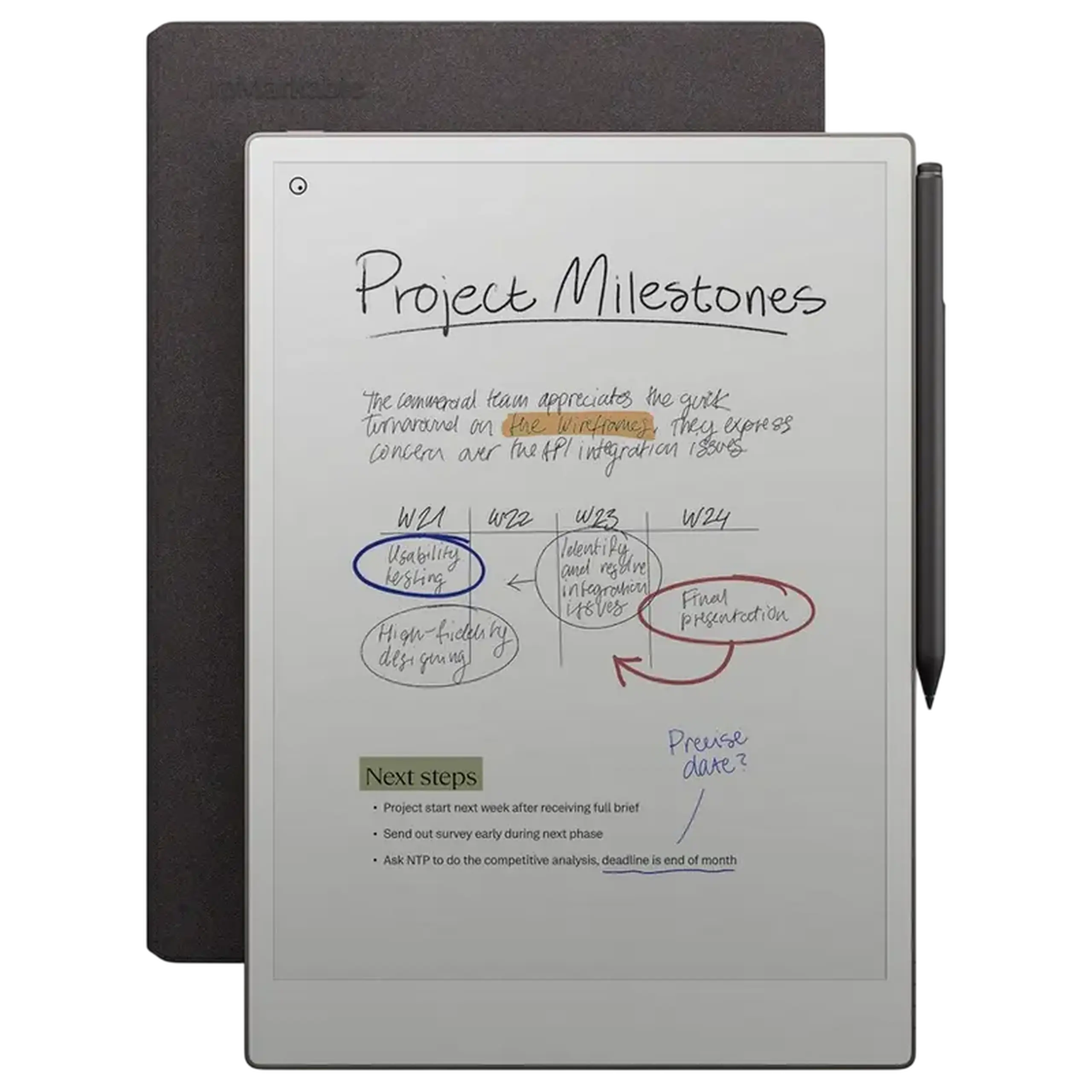 eBook Reader reMarkable Paper Pro - Book Folio Mosaic, Basalt