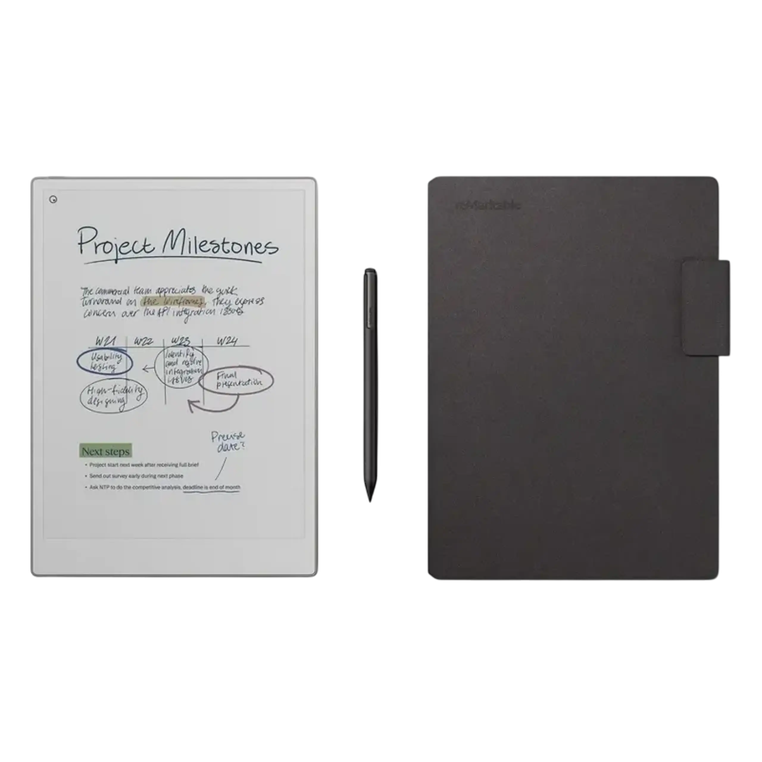 eBook Reader reMarkable Paper Pro - Book Folio Mosaic, Basalt