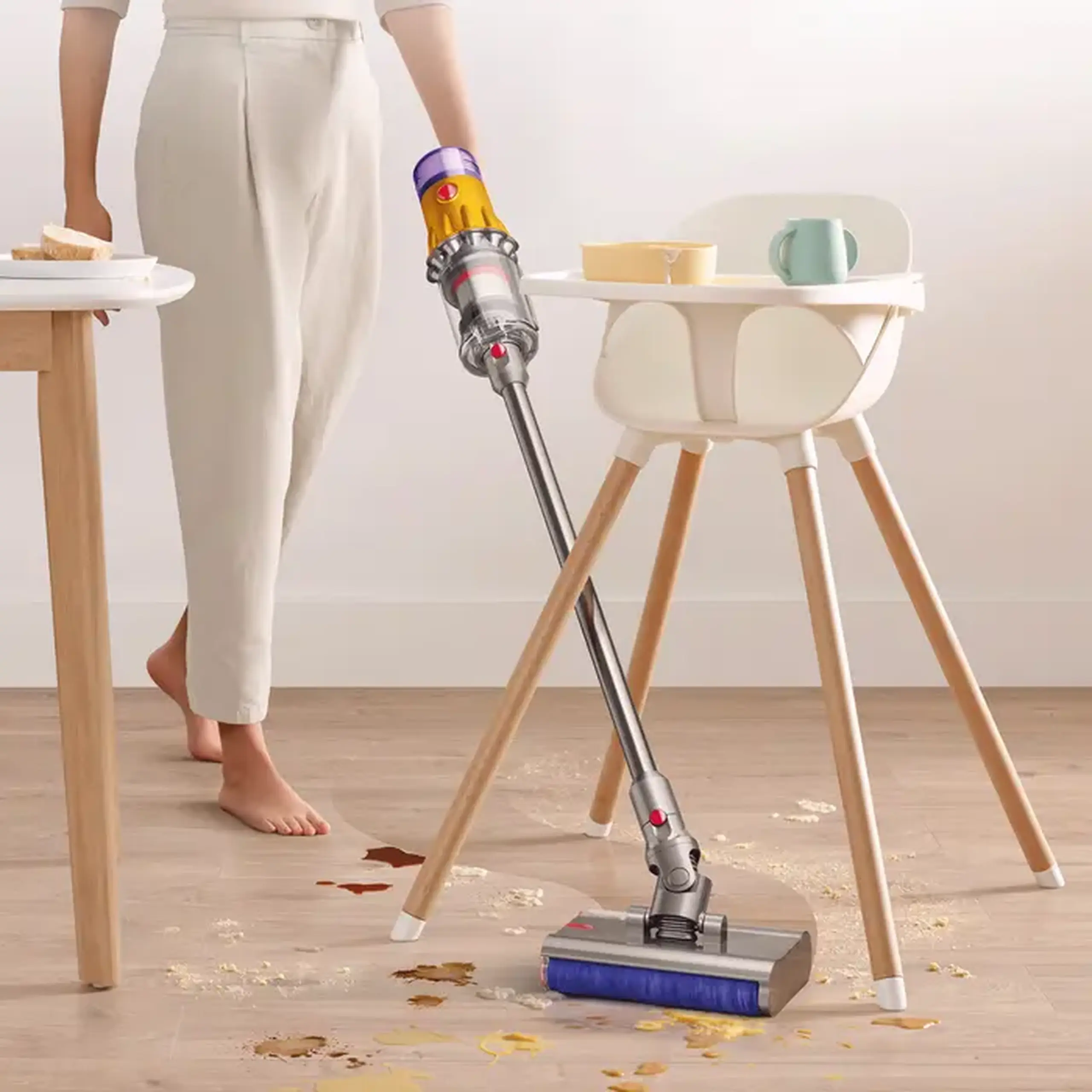 Aspirator Vertical Dyson V12s Detect Slim Submarine, Galben