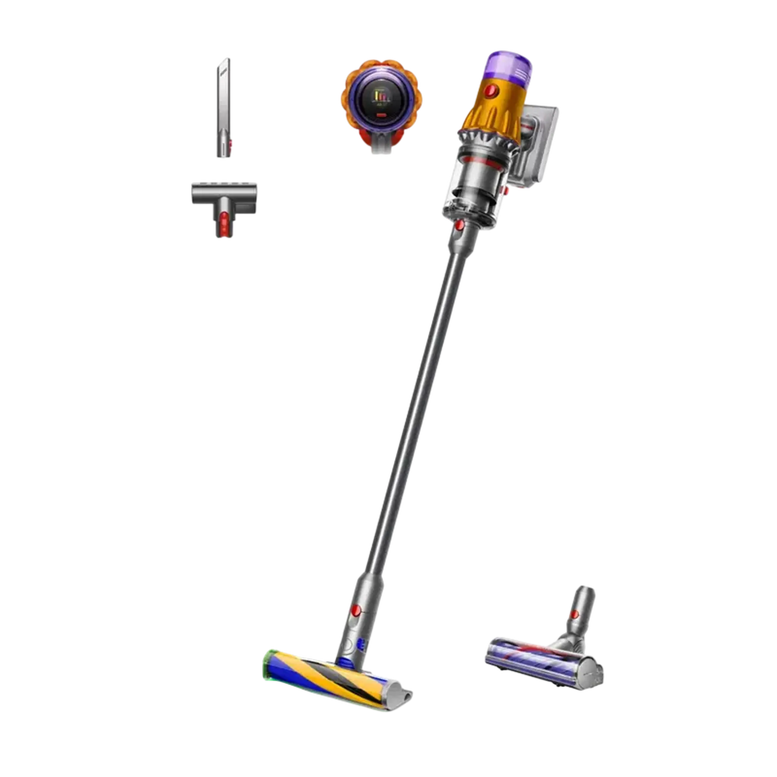 Aspirator Vertical Dyson V12 Detect Slim Absolute, Galben