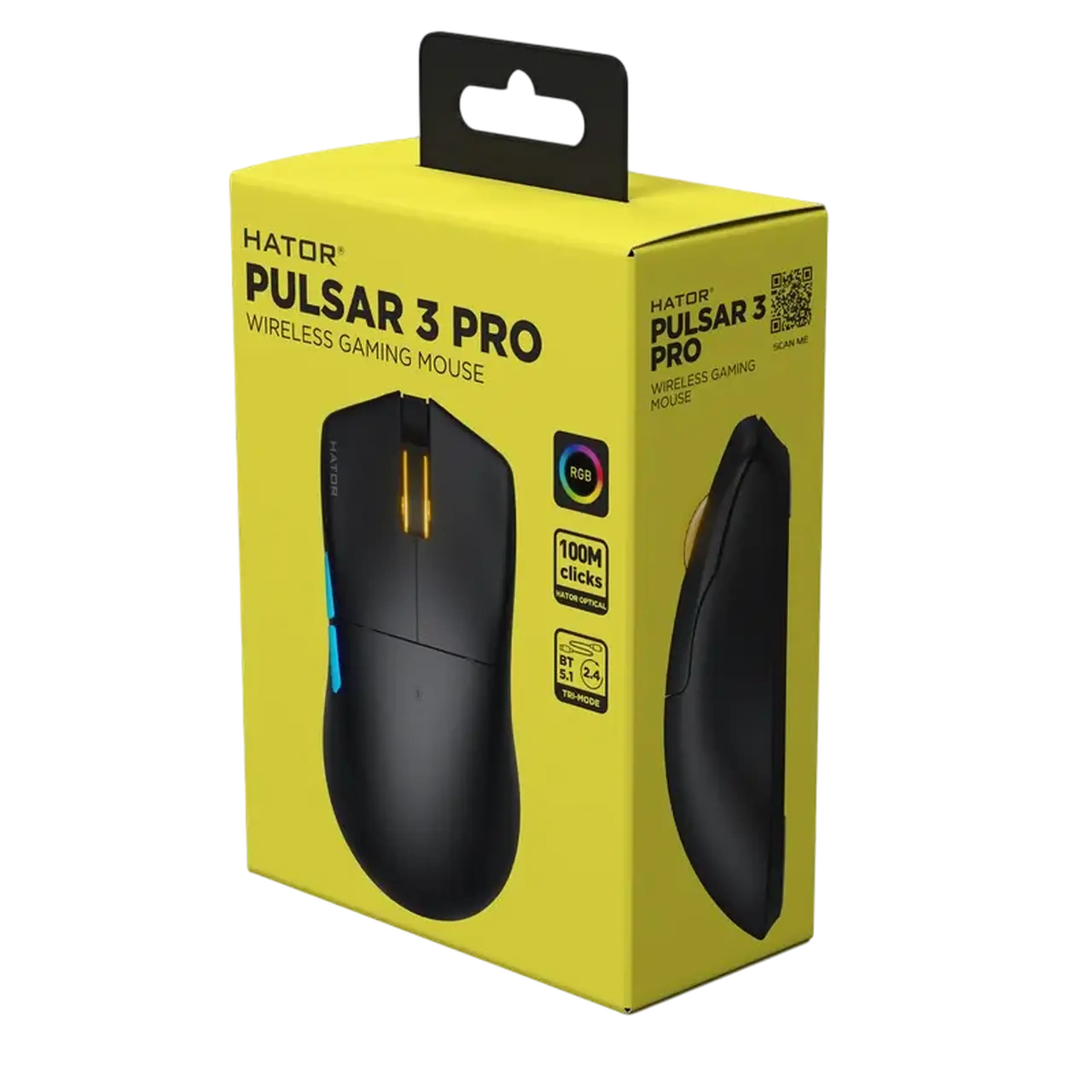 Gaming Mouse HATOR Pulsar 3 Pro, Negru