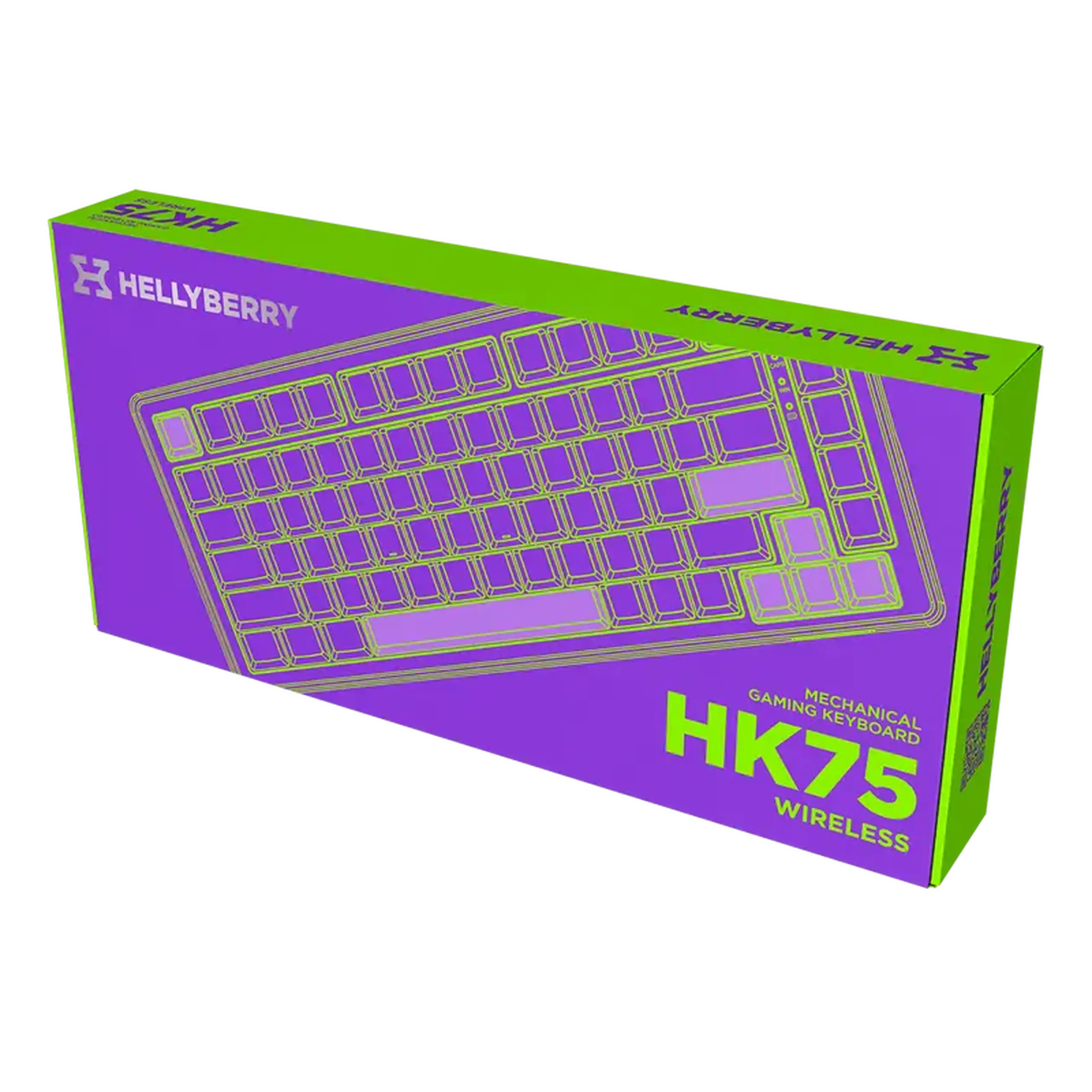 Tastatură HATOR Hellyberry HK75 Wireless, Cu fir / Fără fir, Alb