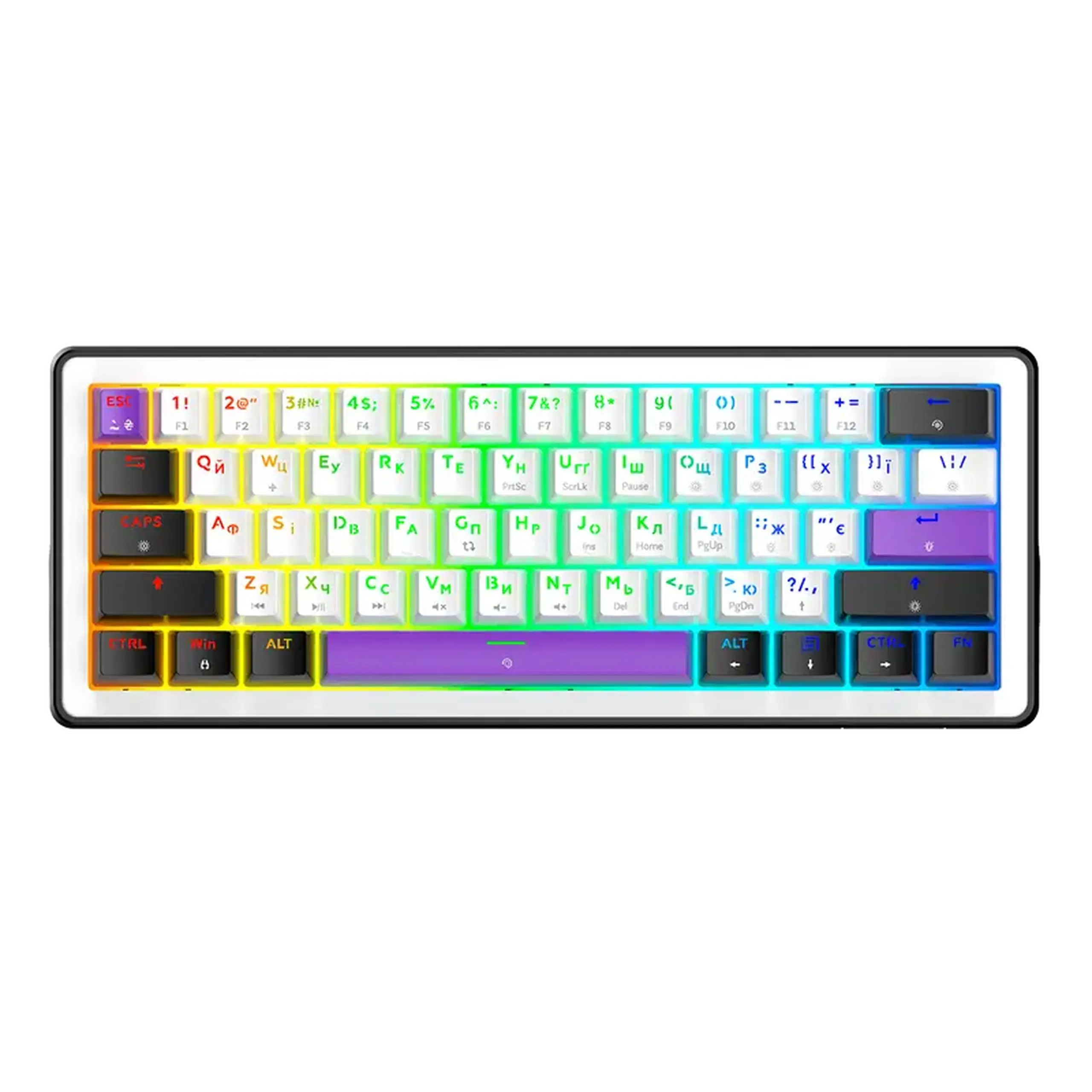 Tastatură HATOR Hellyberry HK60, Cu fir, Alb