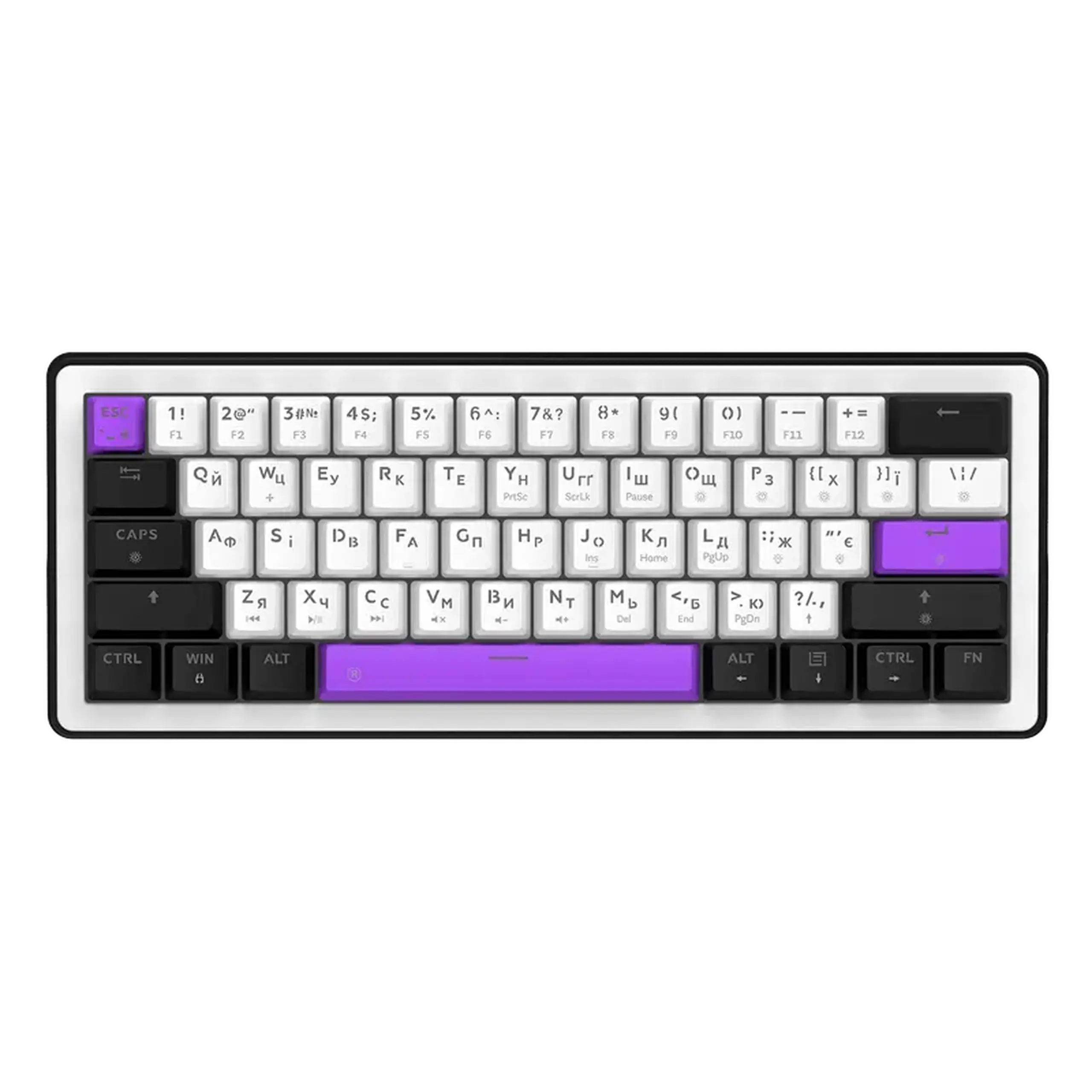 Tastatură HATOR Hellyberry HK60, Cu fir, Alb