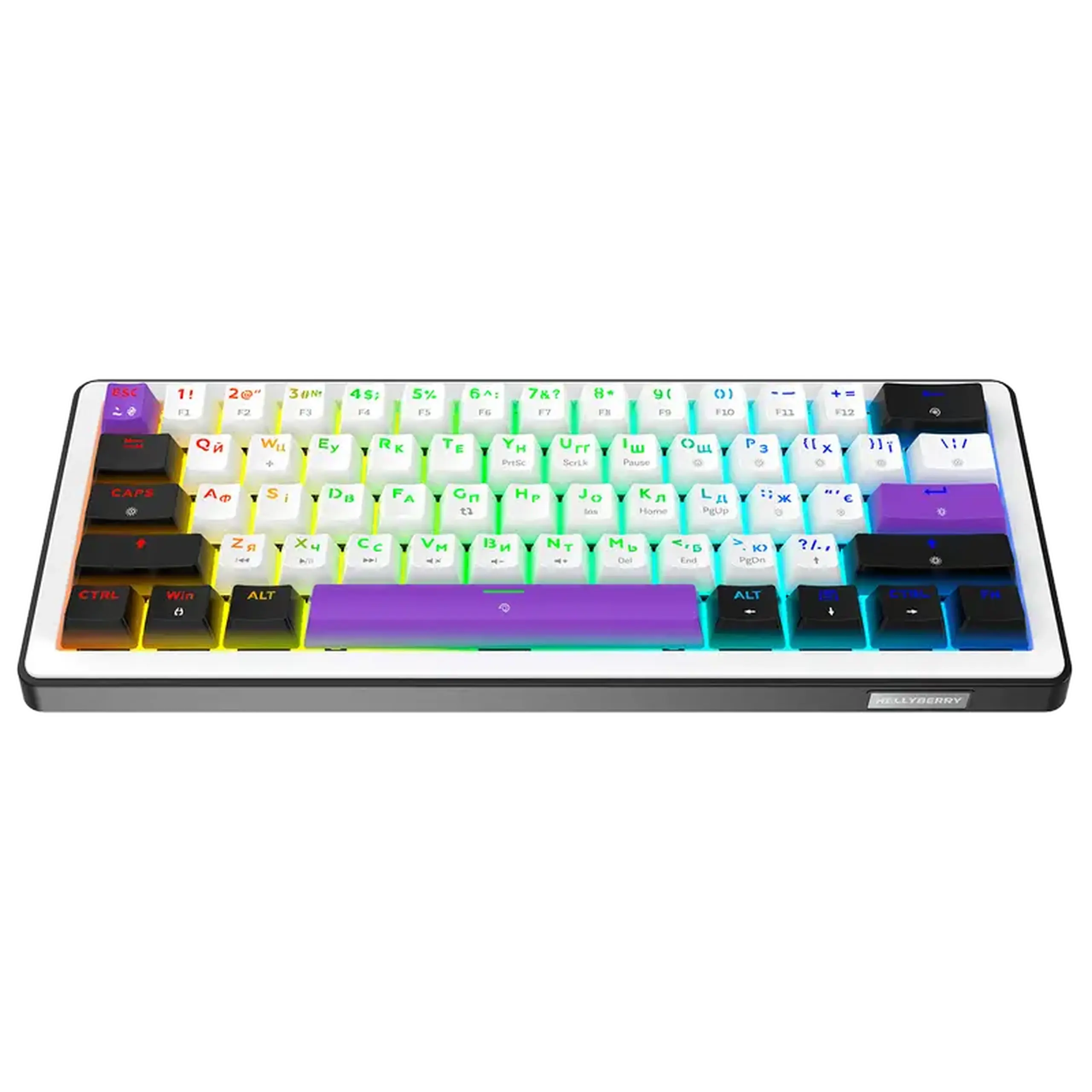 Tastatură HATOR Hellyberry HK60, Cu fir, Alb