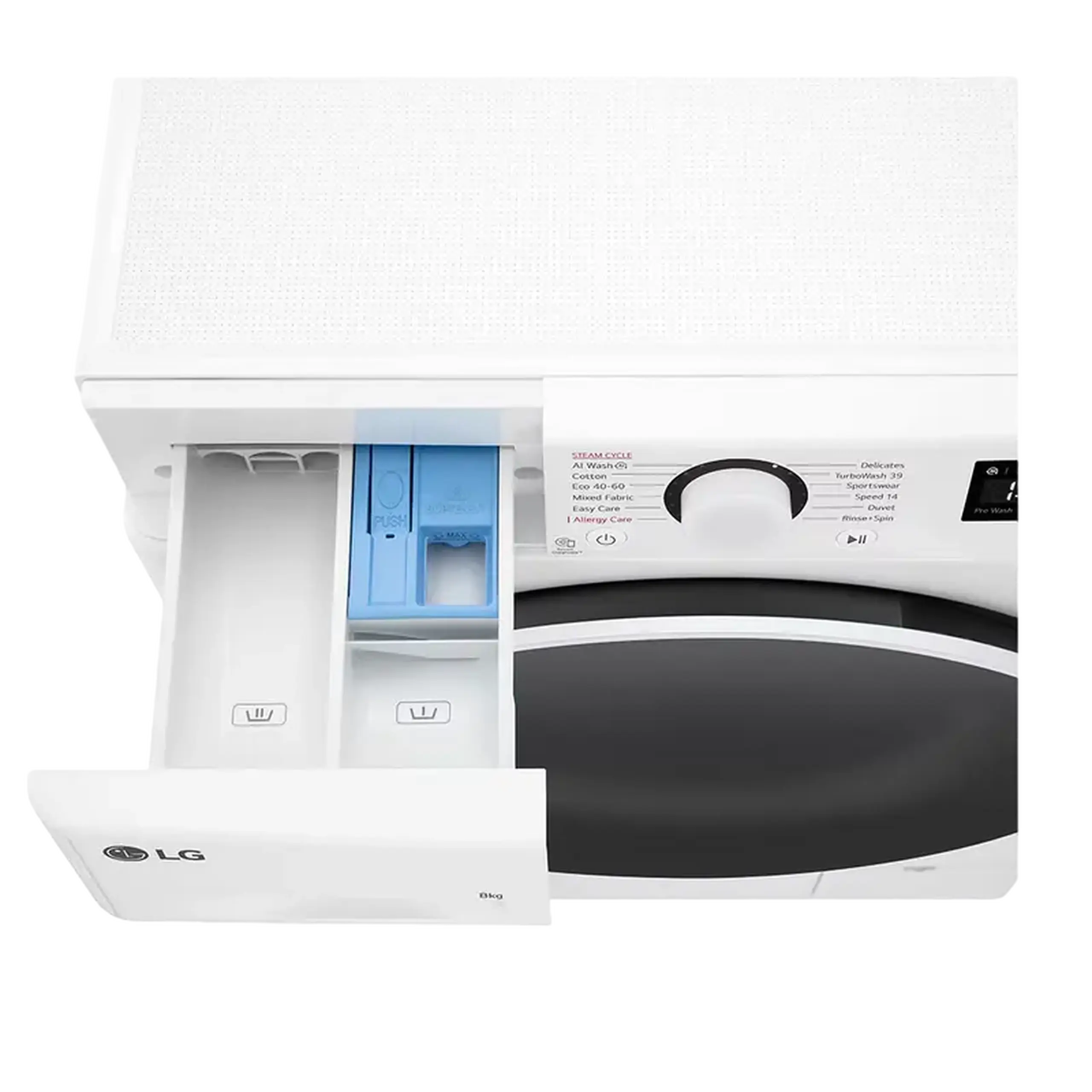 Mașină de spălat LG F2WR508S0W, 8kg, Alb