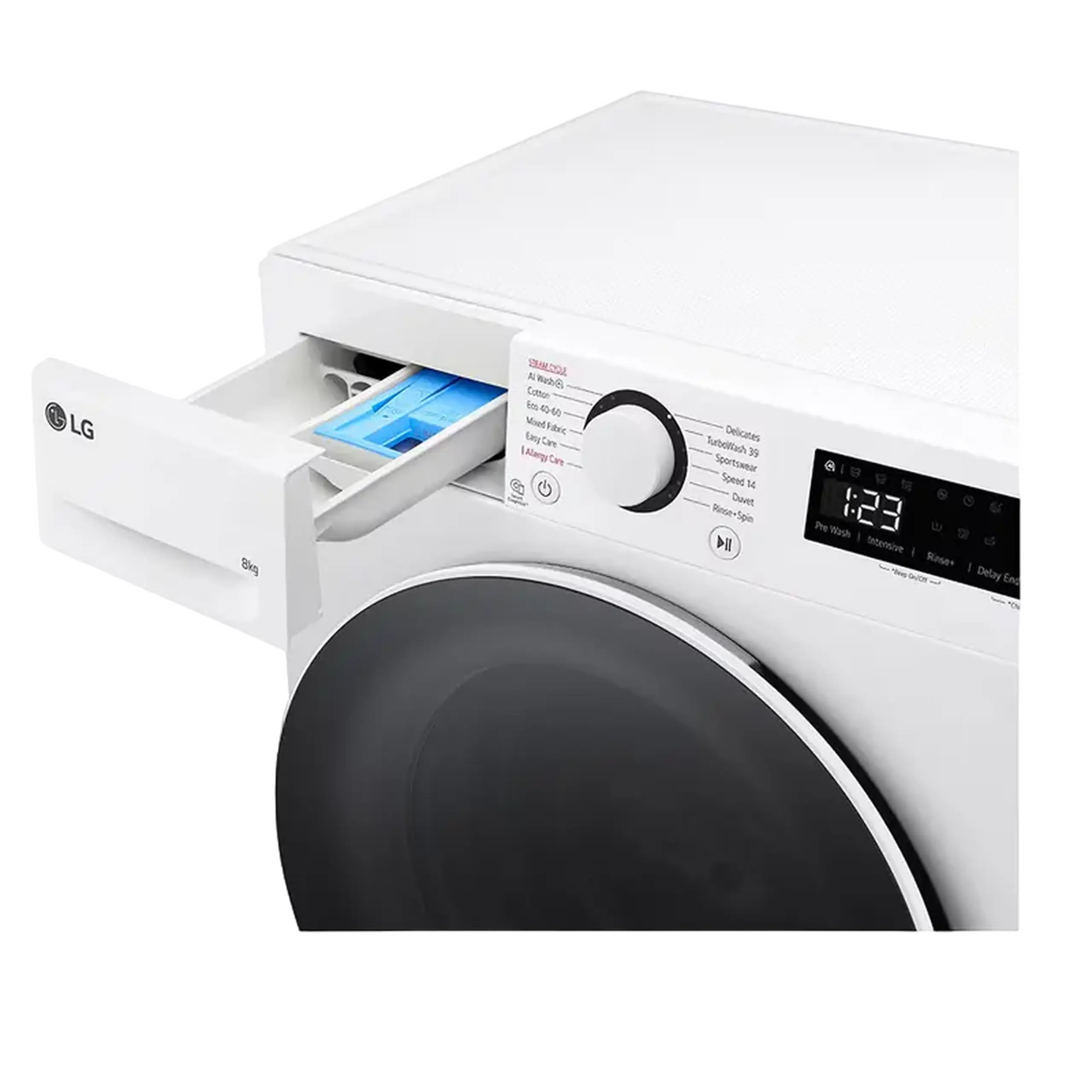 Mașină de spălat LG F2WR508S0W, 8kg, Alb