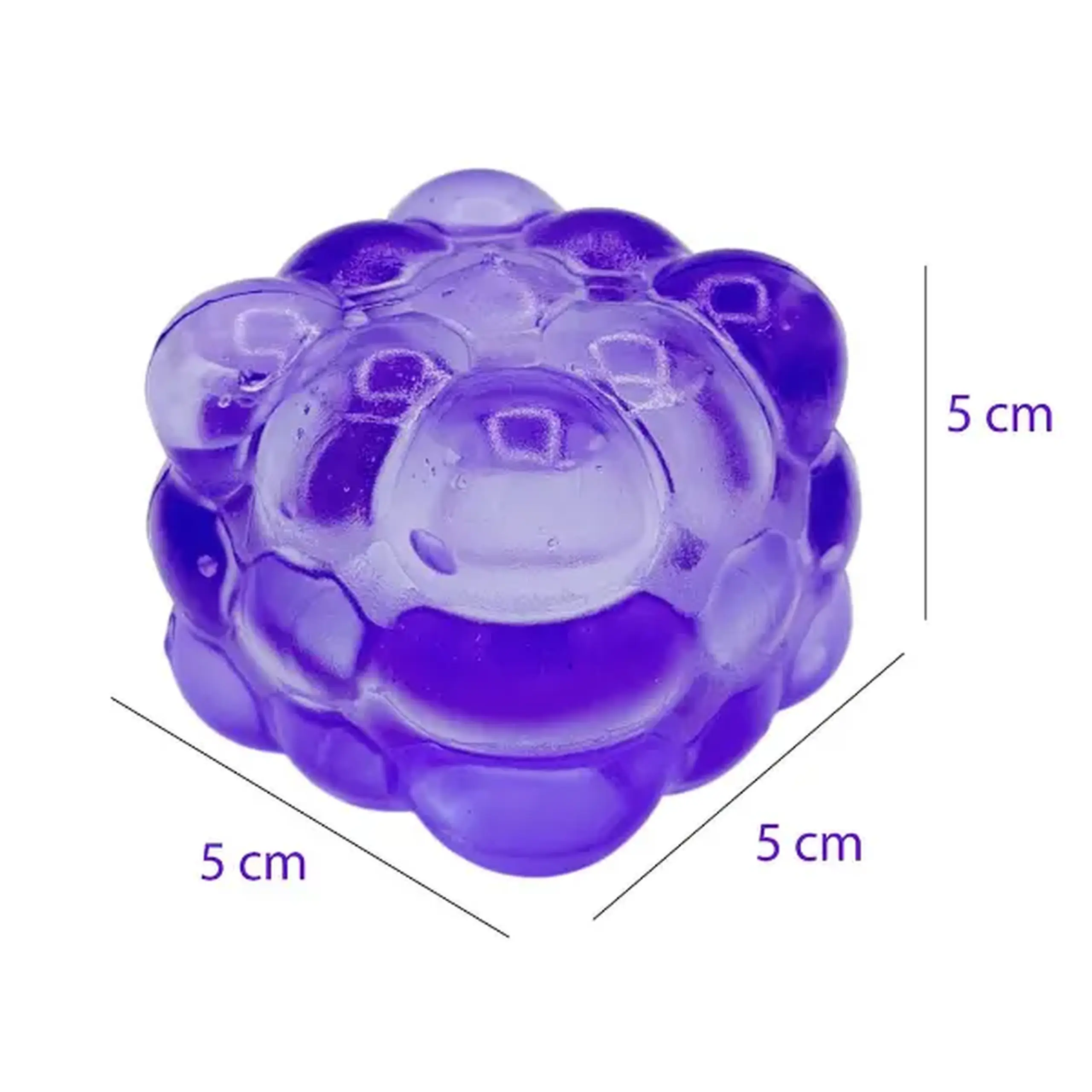 Cubul antistres "Needoh: Magic Bubble Cube", 5×5×5 cm, mov