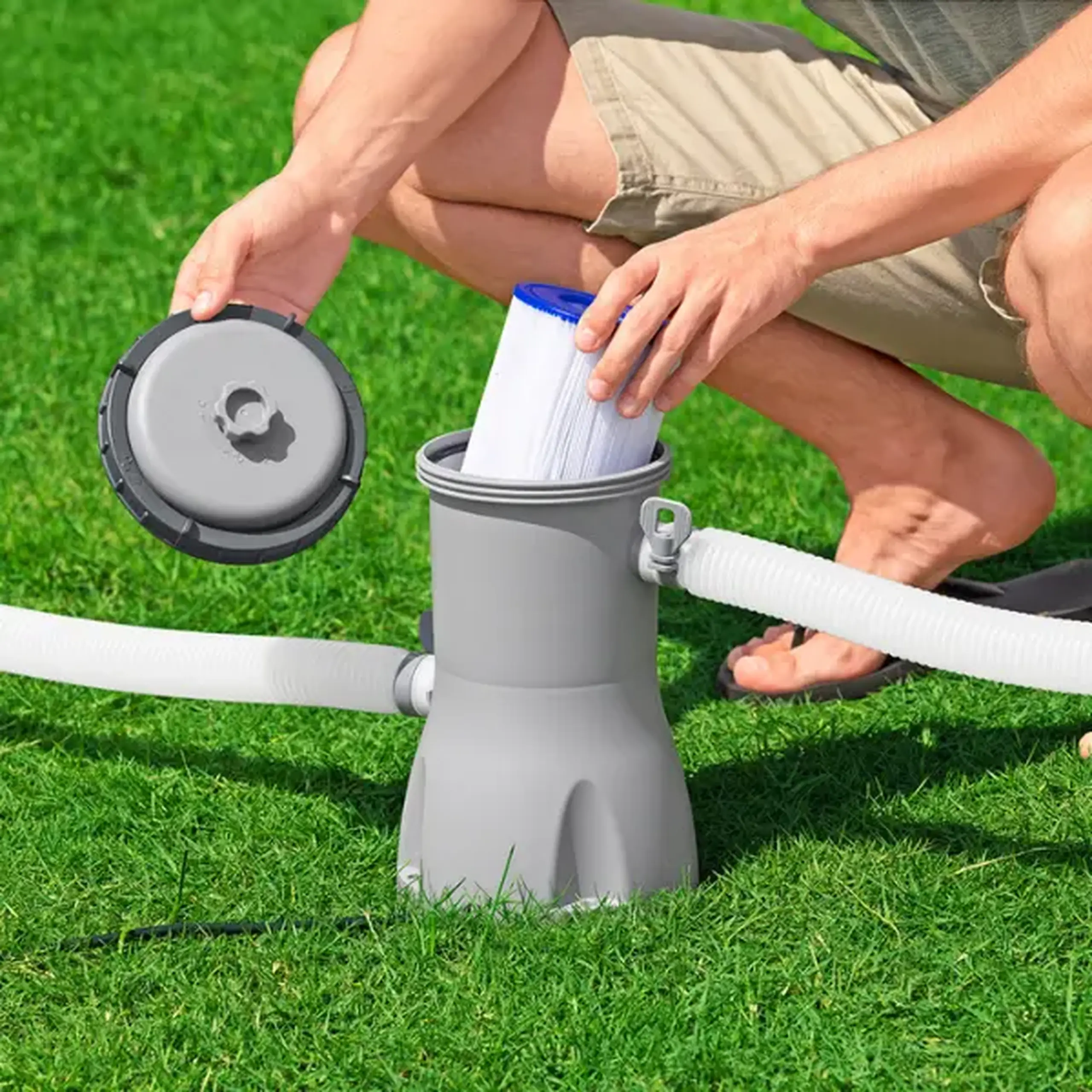 Bestway Pompa de filtrare cu cartuș, 3028 L/h, pentru piscine