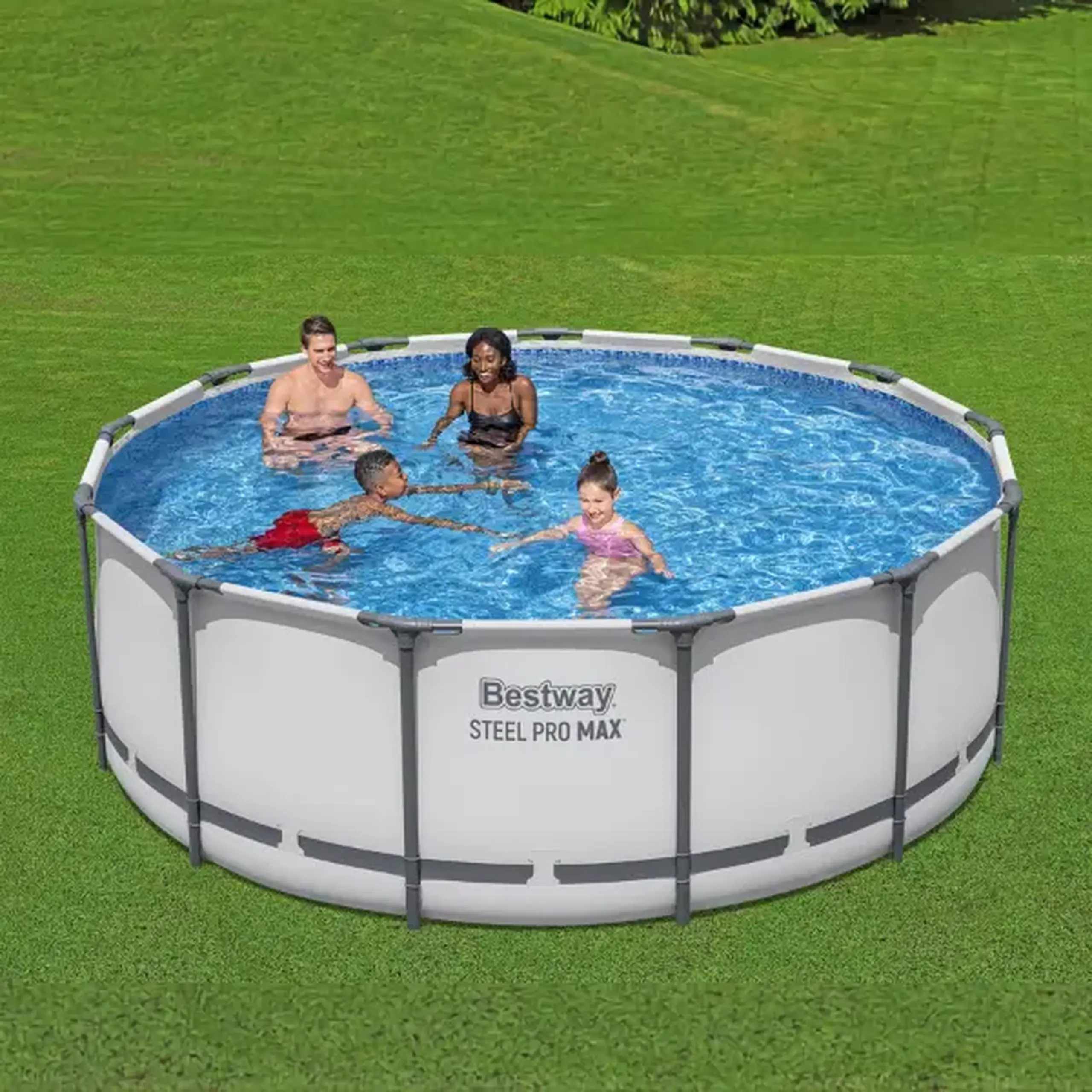 Bestway Piscină STEEL PRO MAX Round 396х122 cm, 12690 L, cadru metalic