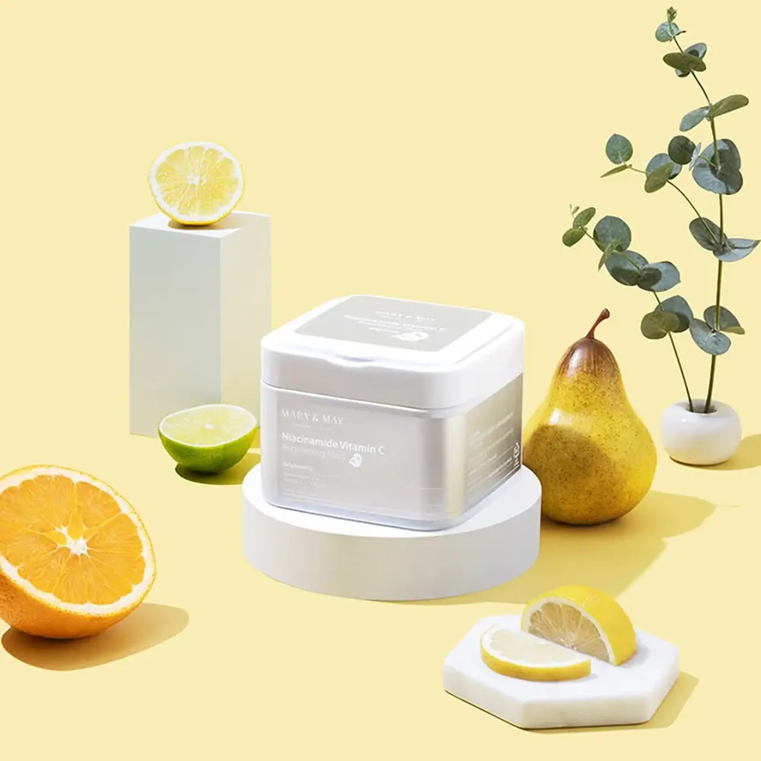 Mască radiantă din ţesătură cu niacinamide şi vitamina C Mary&amp;May Niacinamide Vitamina C Brightening Mask 30pcs
