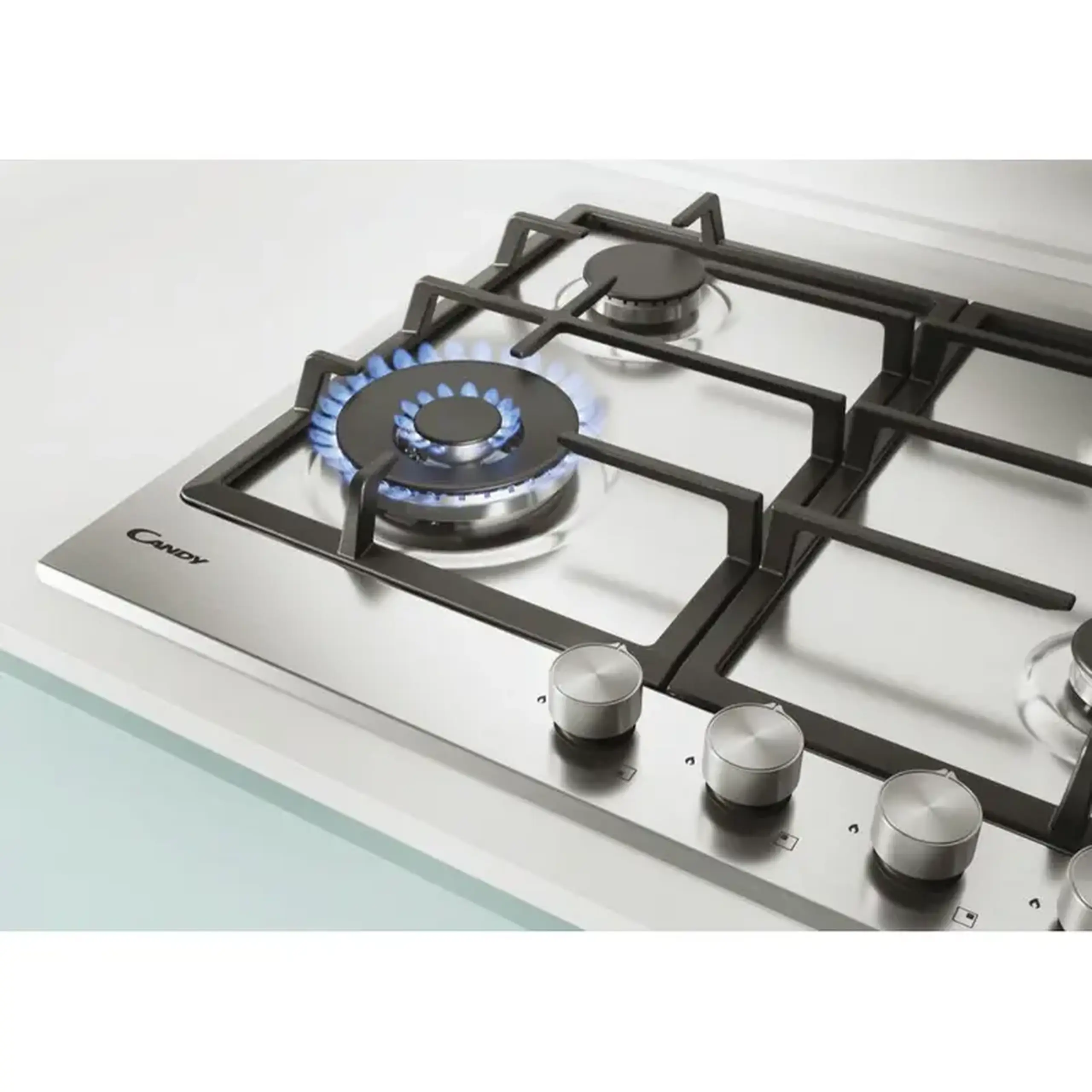 Plită pe gaz Candy CHG6BF4WPX, Oțel inoxidabil