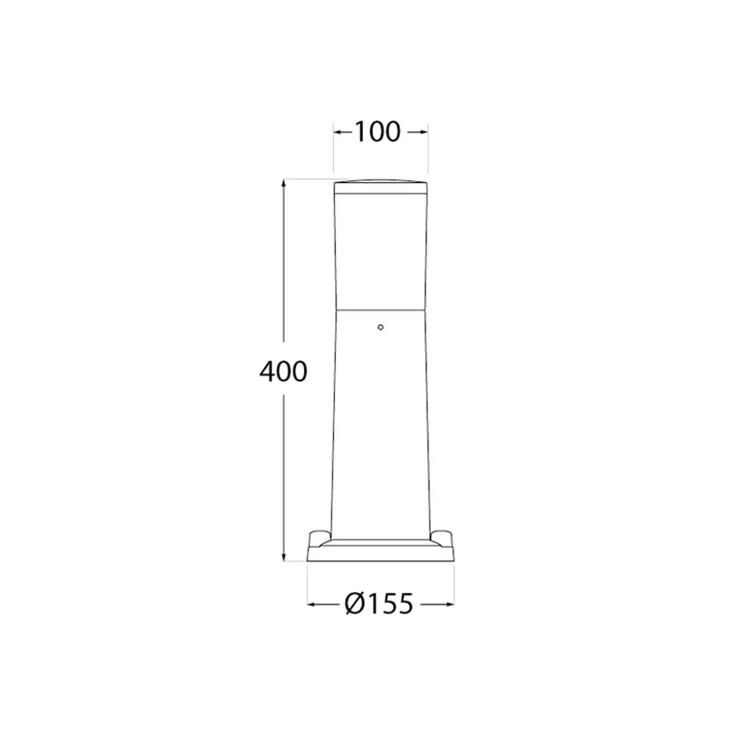 Corp de iluminat AMELIA 400 6 W E27 1000 lm 220 - 240 V IP55 Fumagalli - Culoare Negru