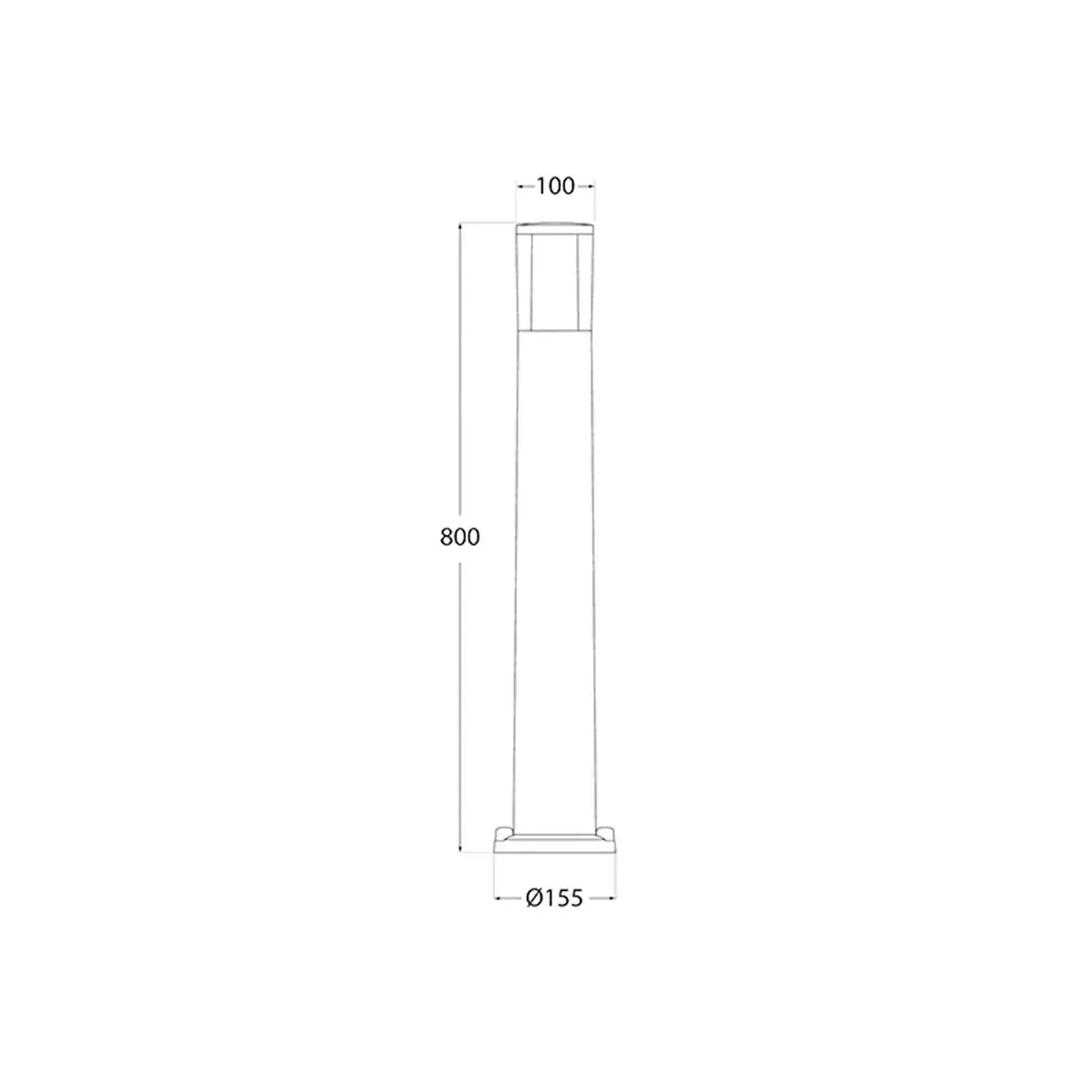 Corp de iluminat CARLO 400 3.5 W GU10 220 - 240 V IP55 Fumagalli - Negru CARLO 800