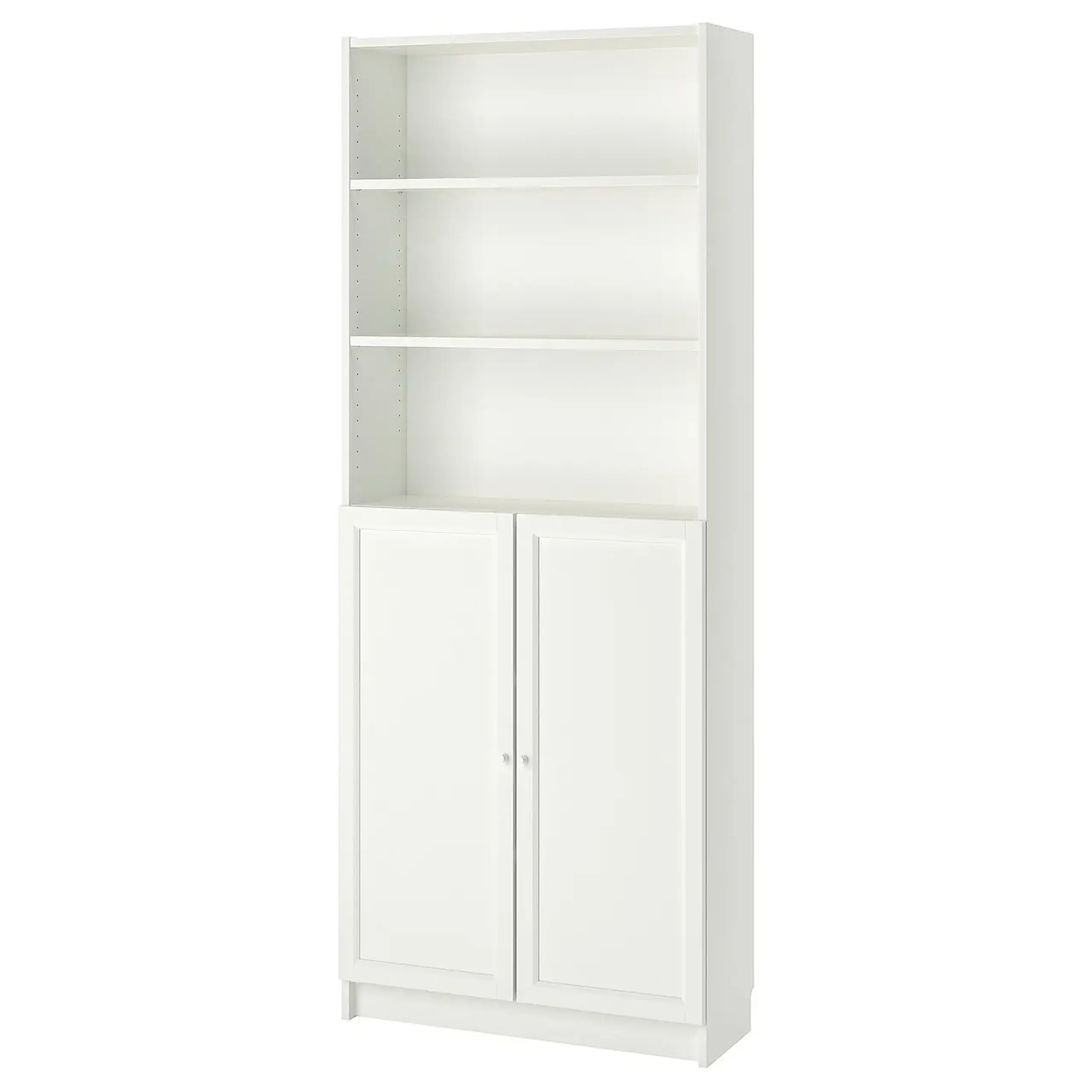 IKEA BILLY / OXBERG Biblioteca+usi, alb, 80x30x202 cm
