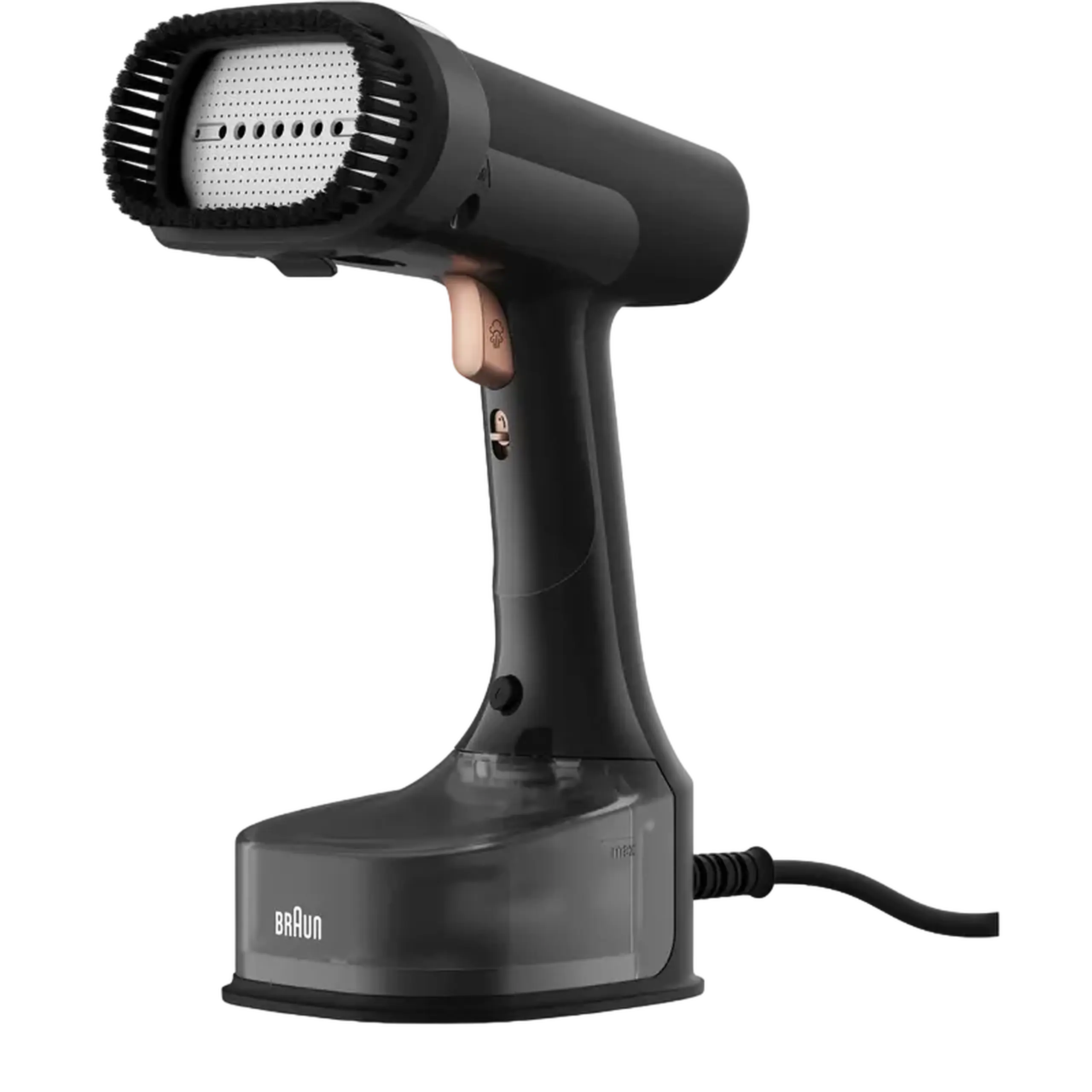 Aparat de călcat vertical cu aburi Braun GS 7077 BK, Negru