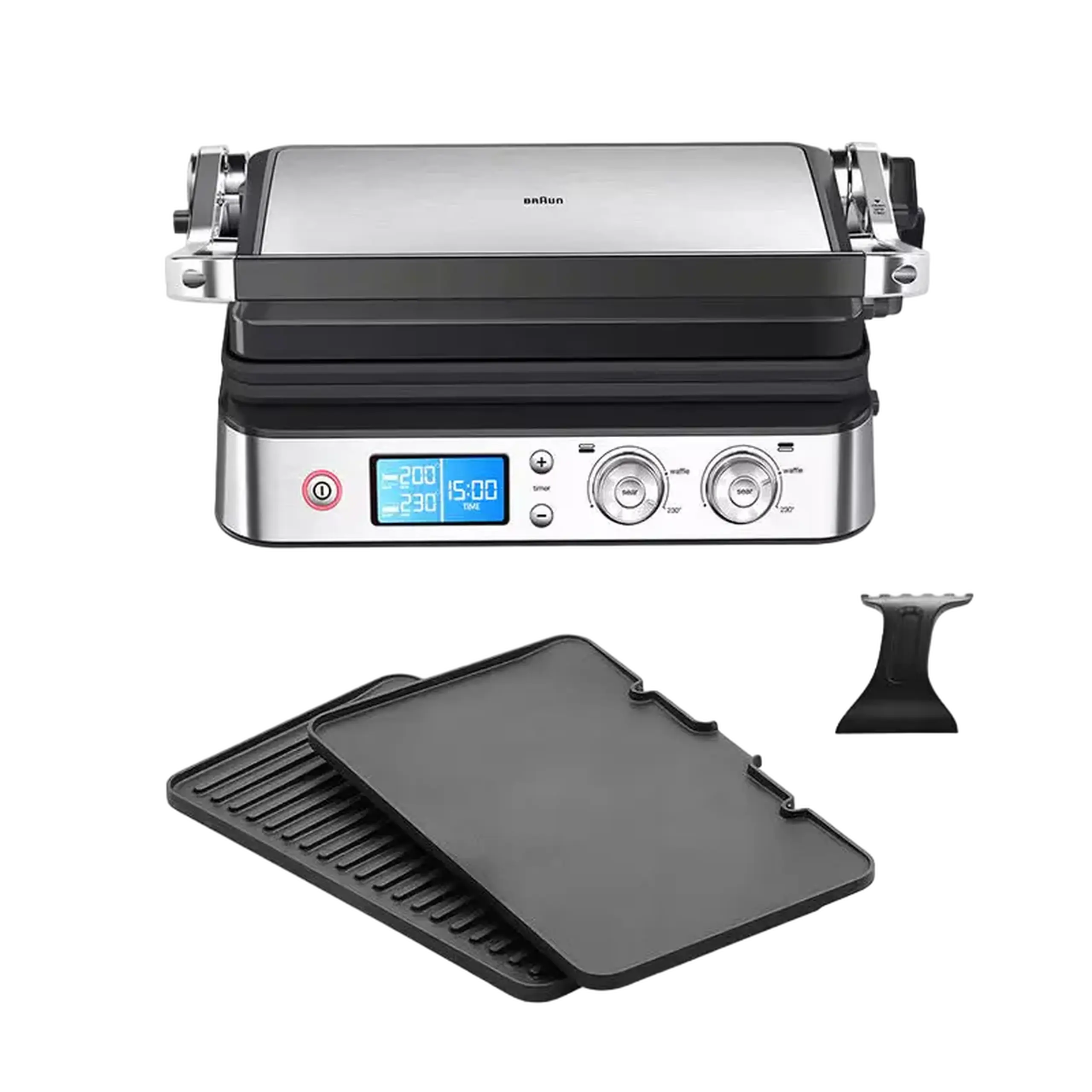 Grătar electric Braun CG 9040, 2000W, Negru