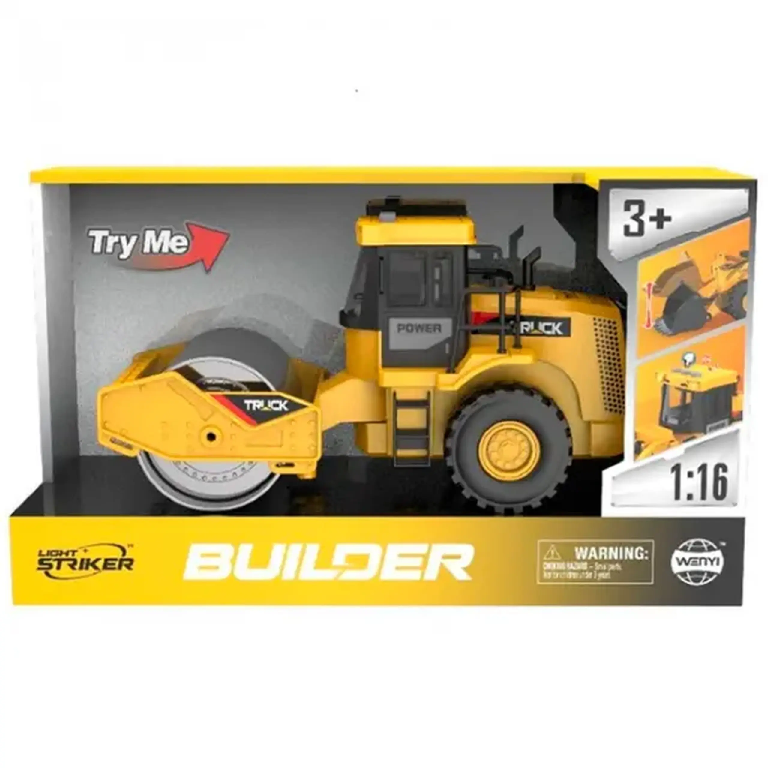 1:16 Compactor de asfalt cu inerție (lumini / sunete)
