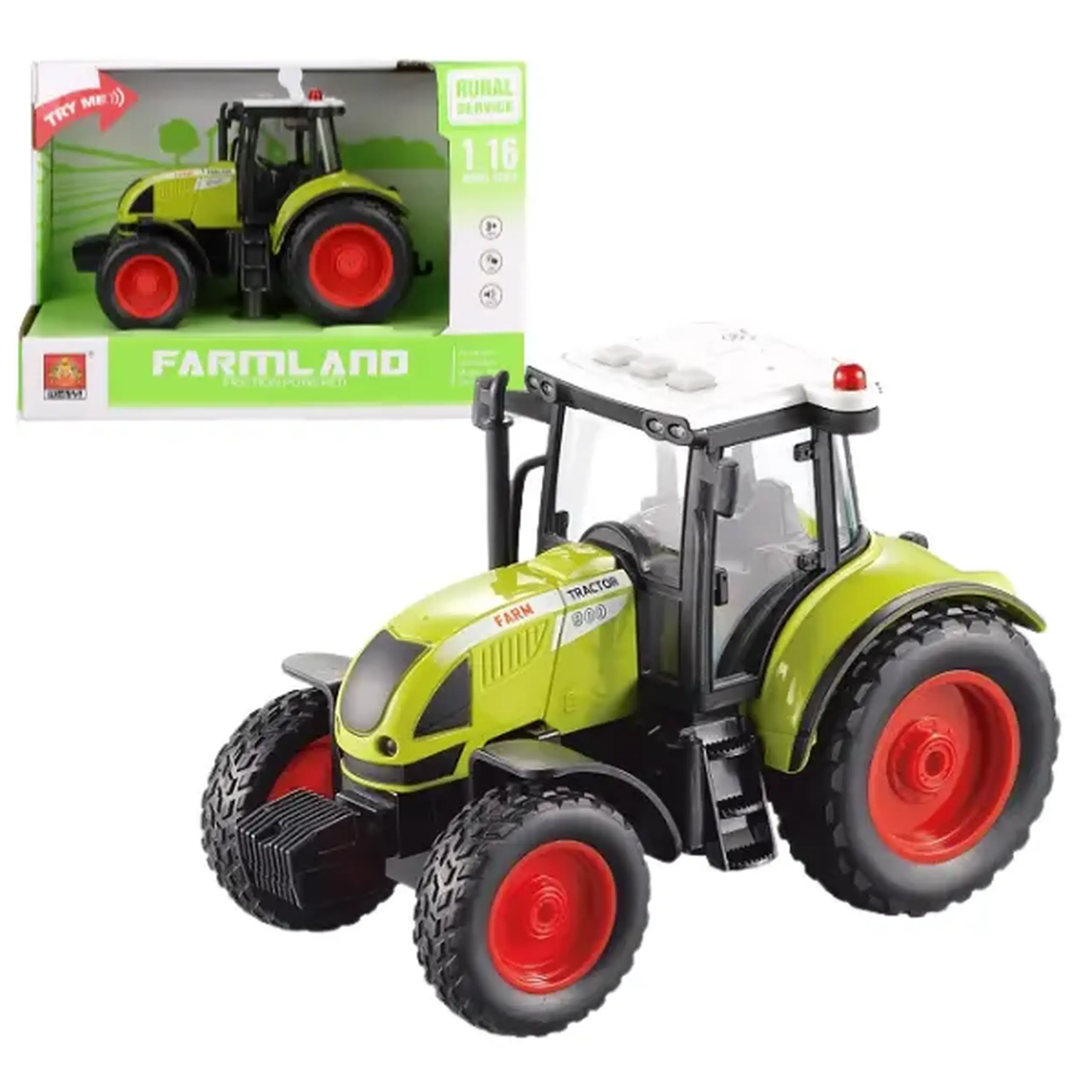 1:16 Tractor cu fricțiune „Farmland” (lumina/sunet)