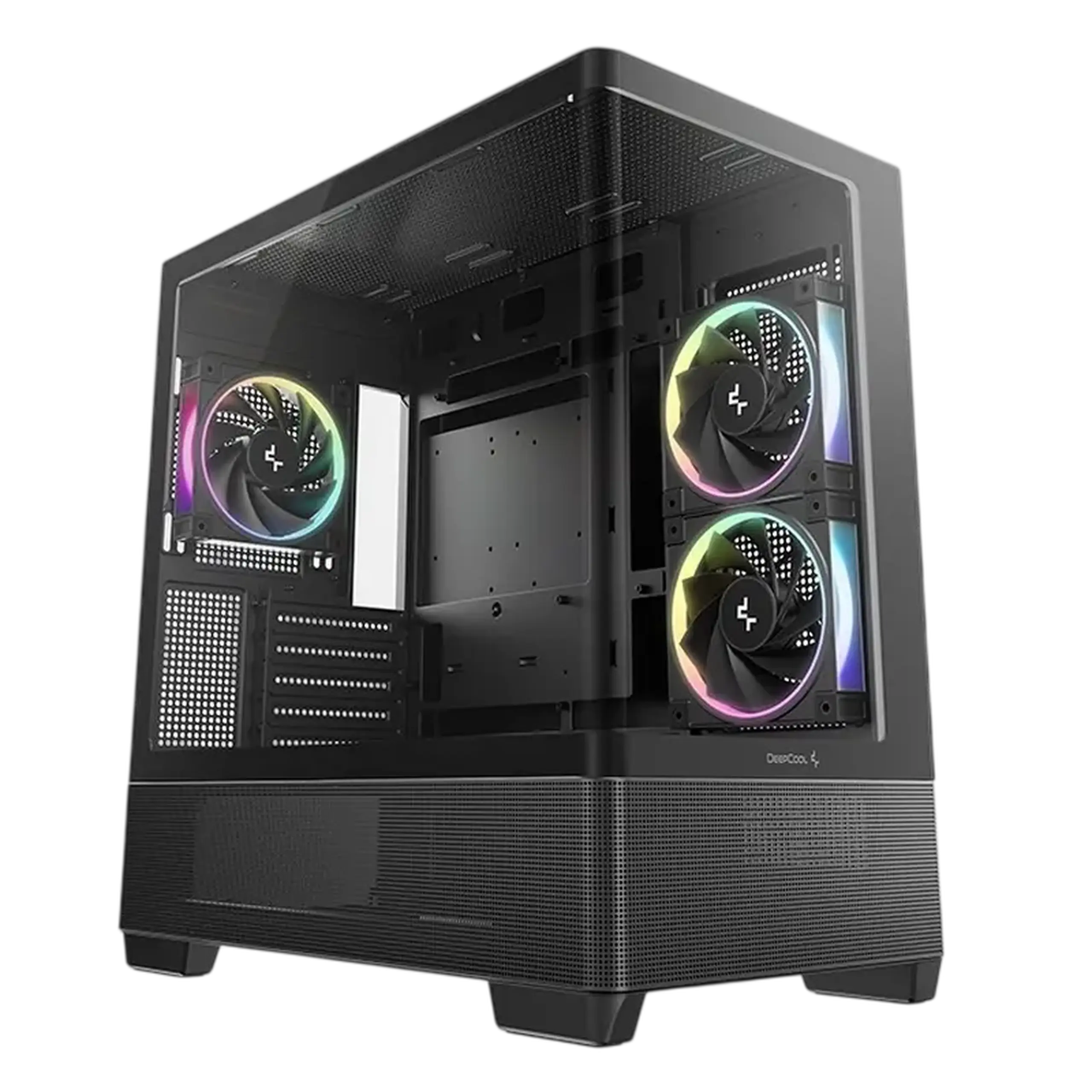 Carcasă PC Deepcool CG380U 3F, Micro-ATX, Fără PSU, Negru