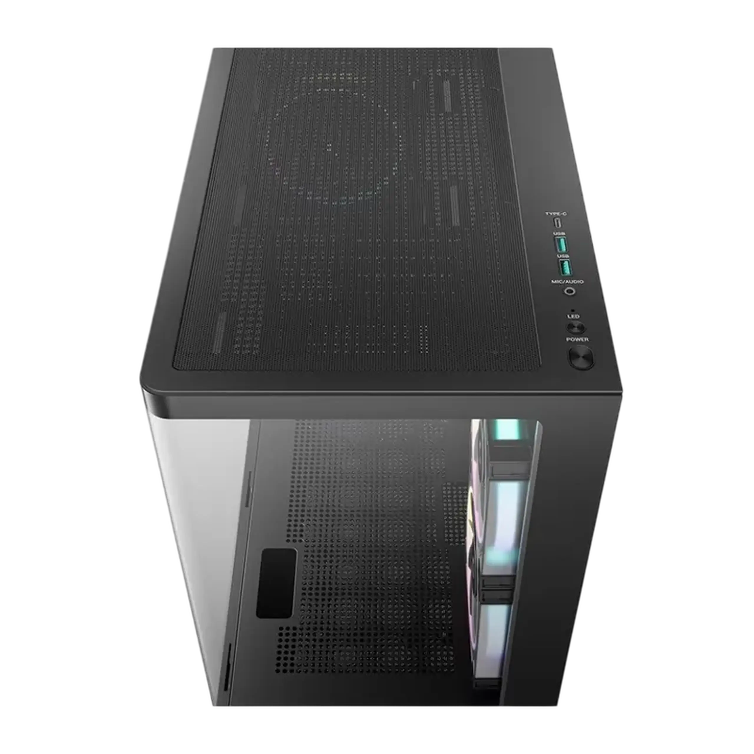 Carcasă PC Deepcool CG380U 3F, Micro-ATX, Fără PSU, Negru