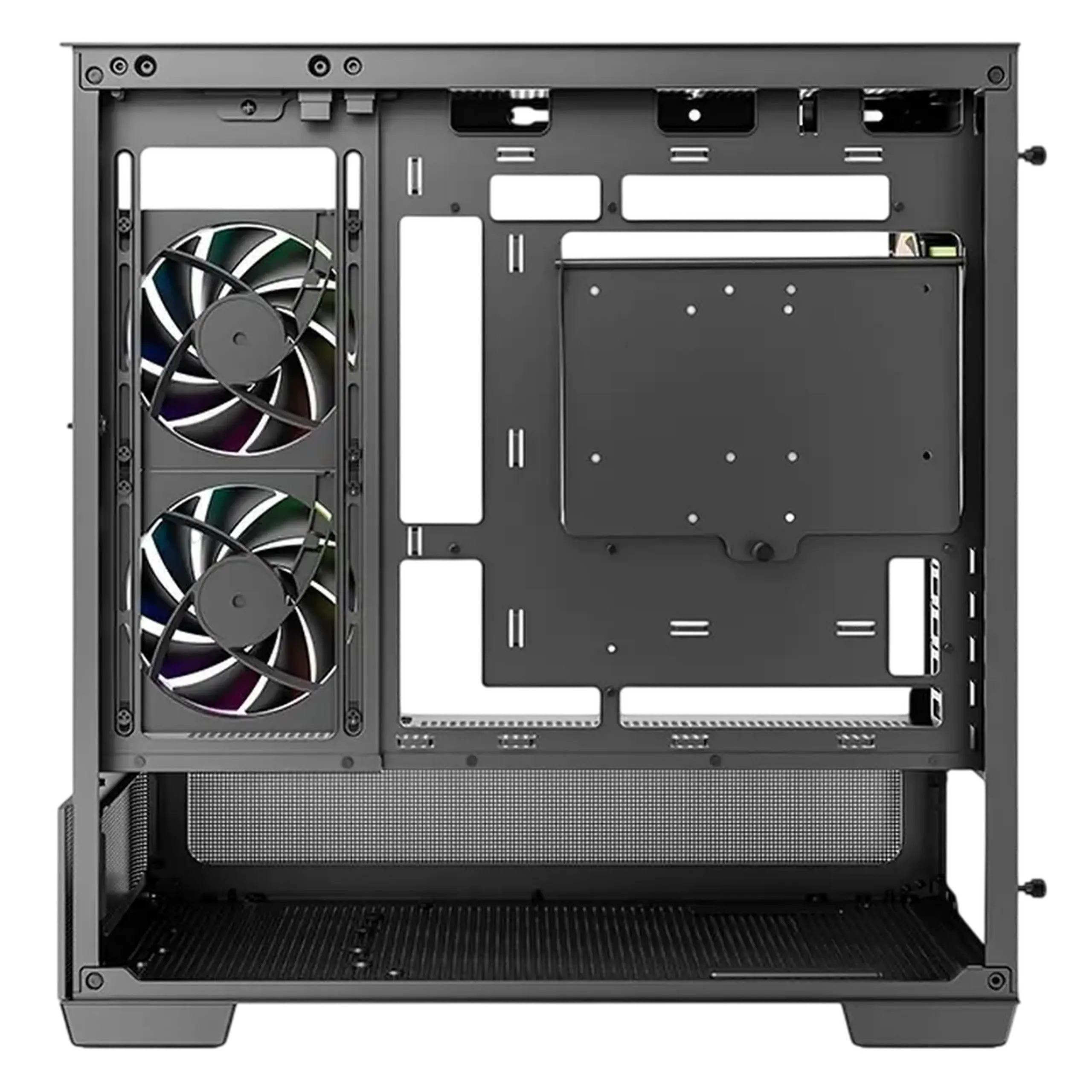Carcasă PC Deepcool CG380U 3F, Micro-ATX, Fără PSU, Negru
