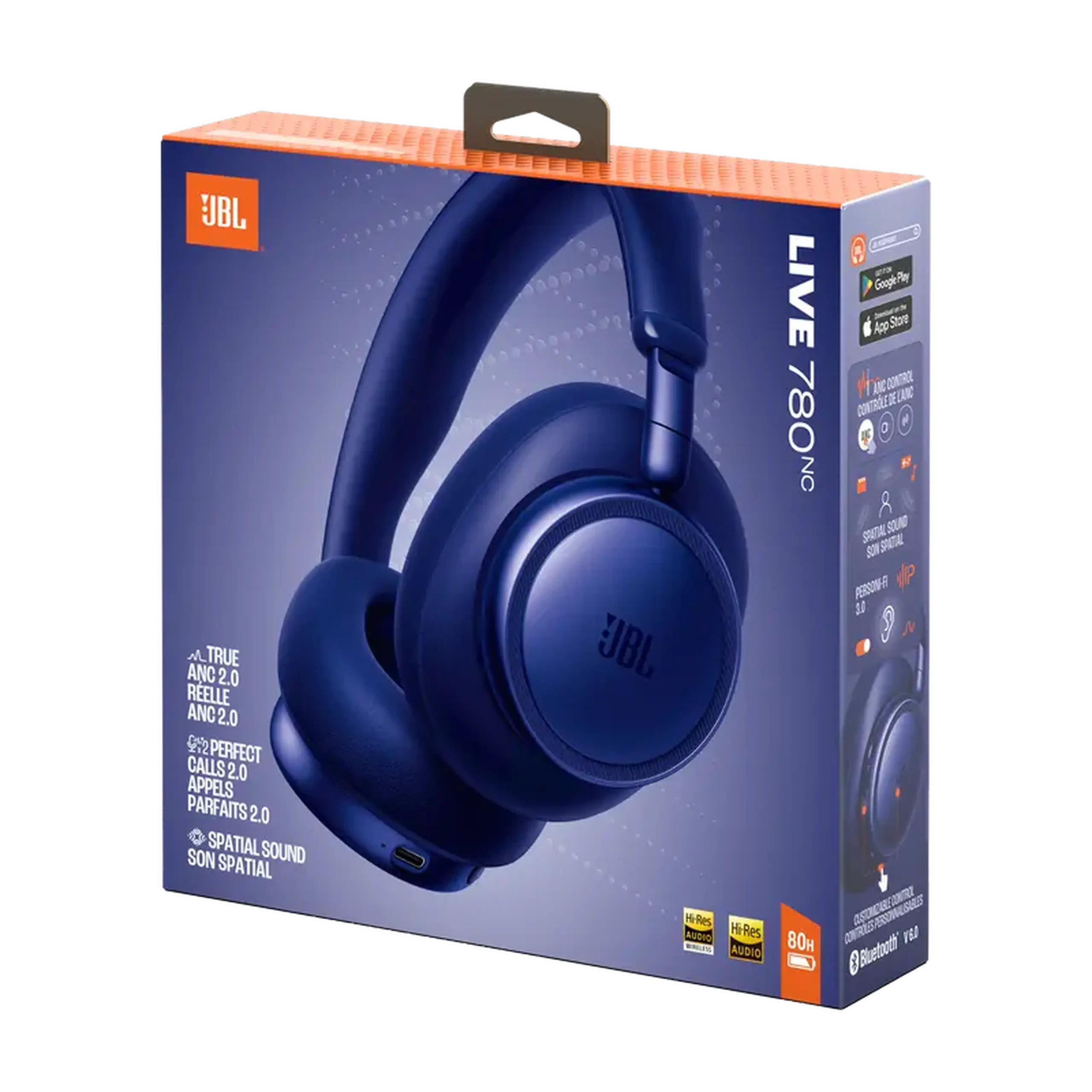Căști JBL Live 780NC, Albastru