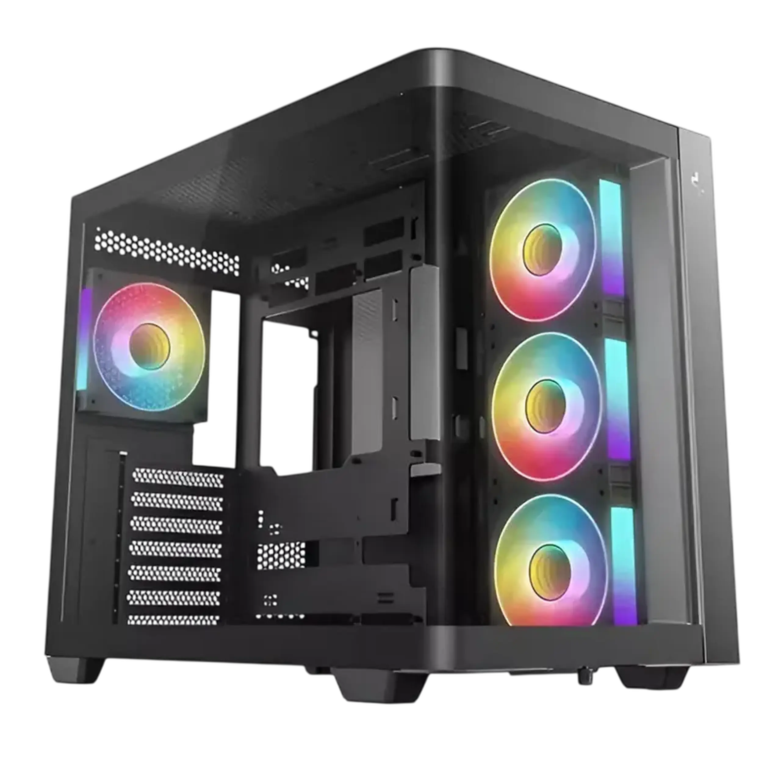 Carcasă PC Deepcool CG530U 4F, Midi-Tower, Fără PSU, Negru
