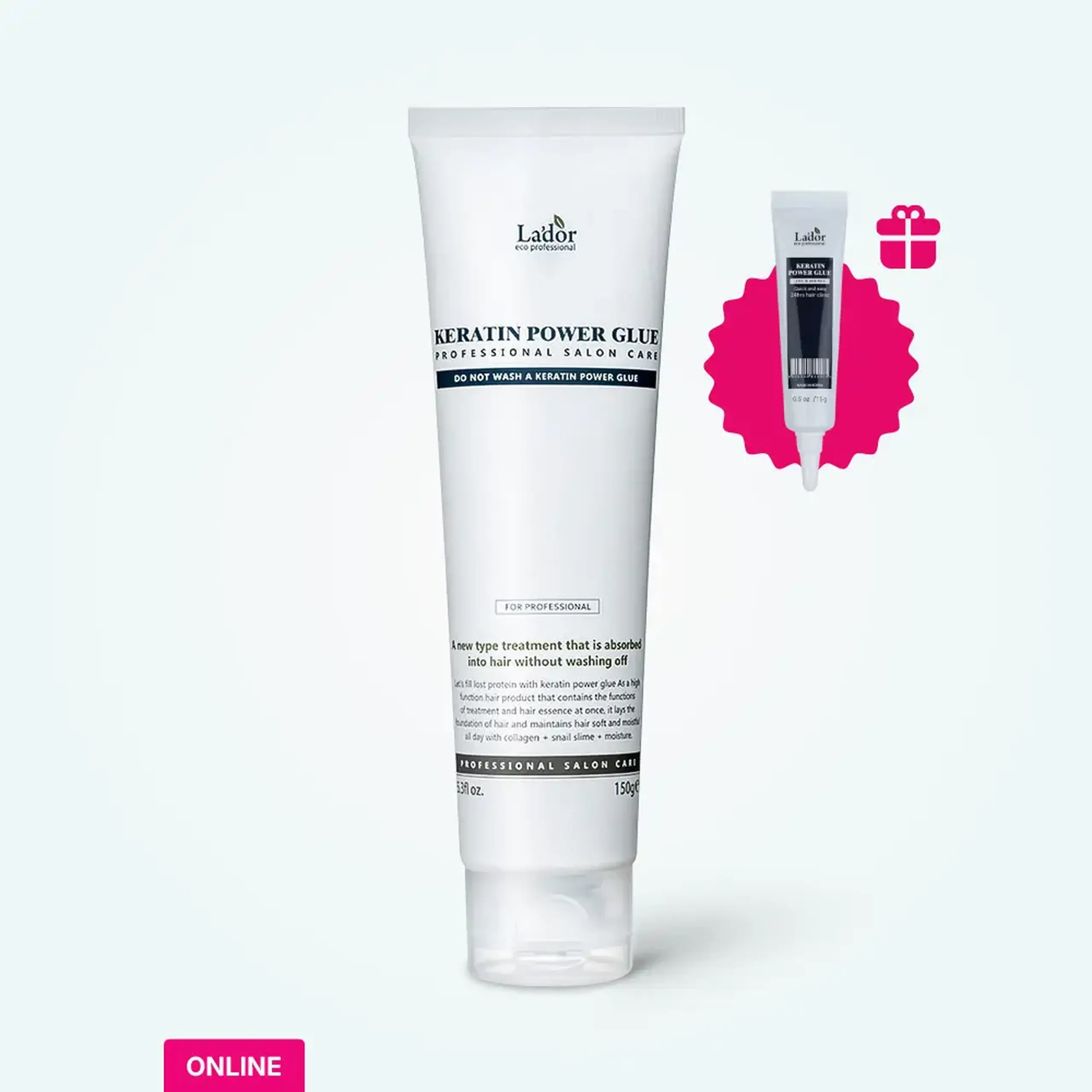 Ser nutritiv pentru protecţie firelor de păr Lador Ser-Clei Pentru Vârfuri Despicate Keratin Power Glue 150ml