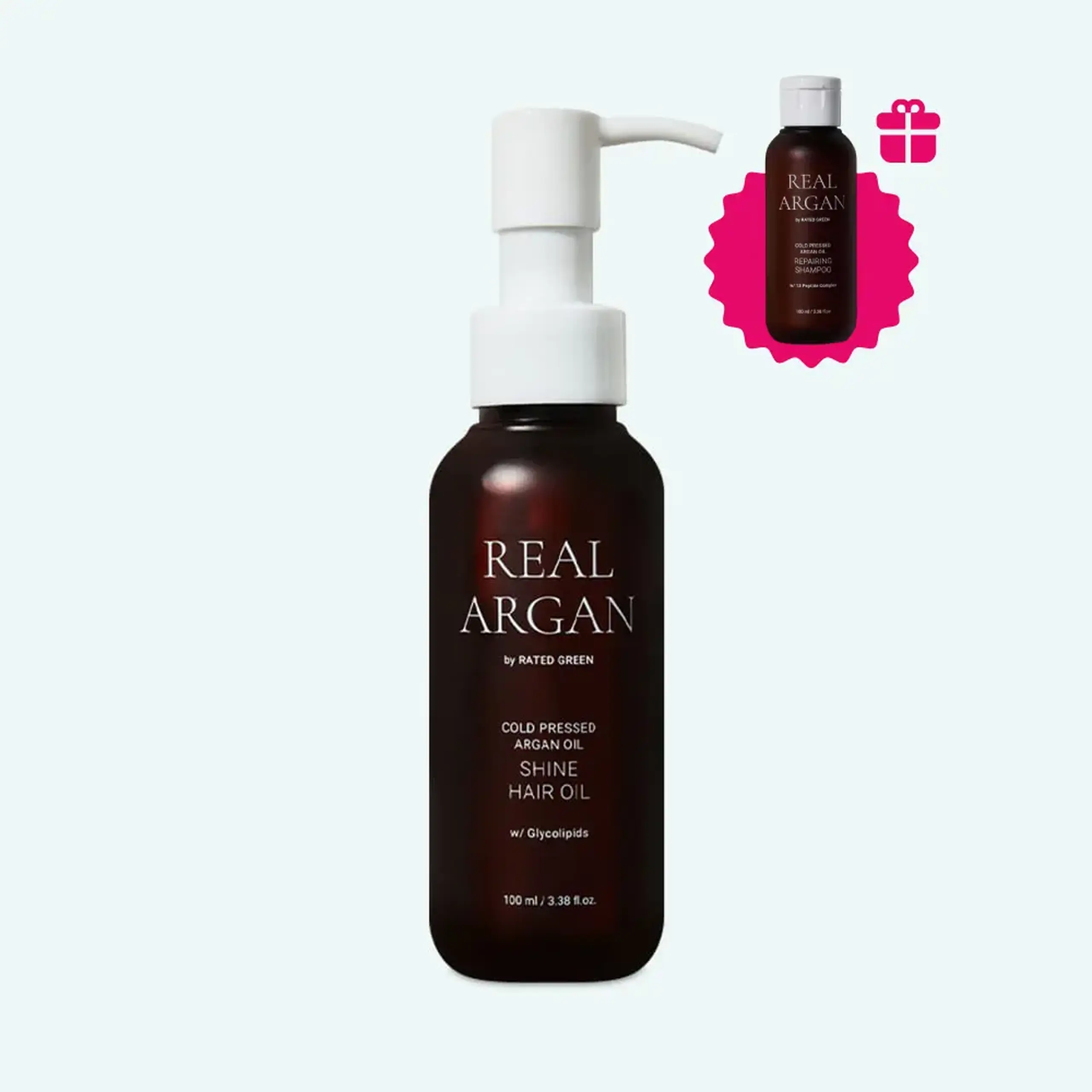 Ulei de Argan Rated Green Cold Pressed Argan Oil Hair Shine Oil 100ml