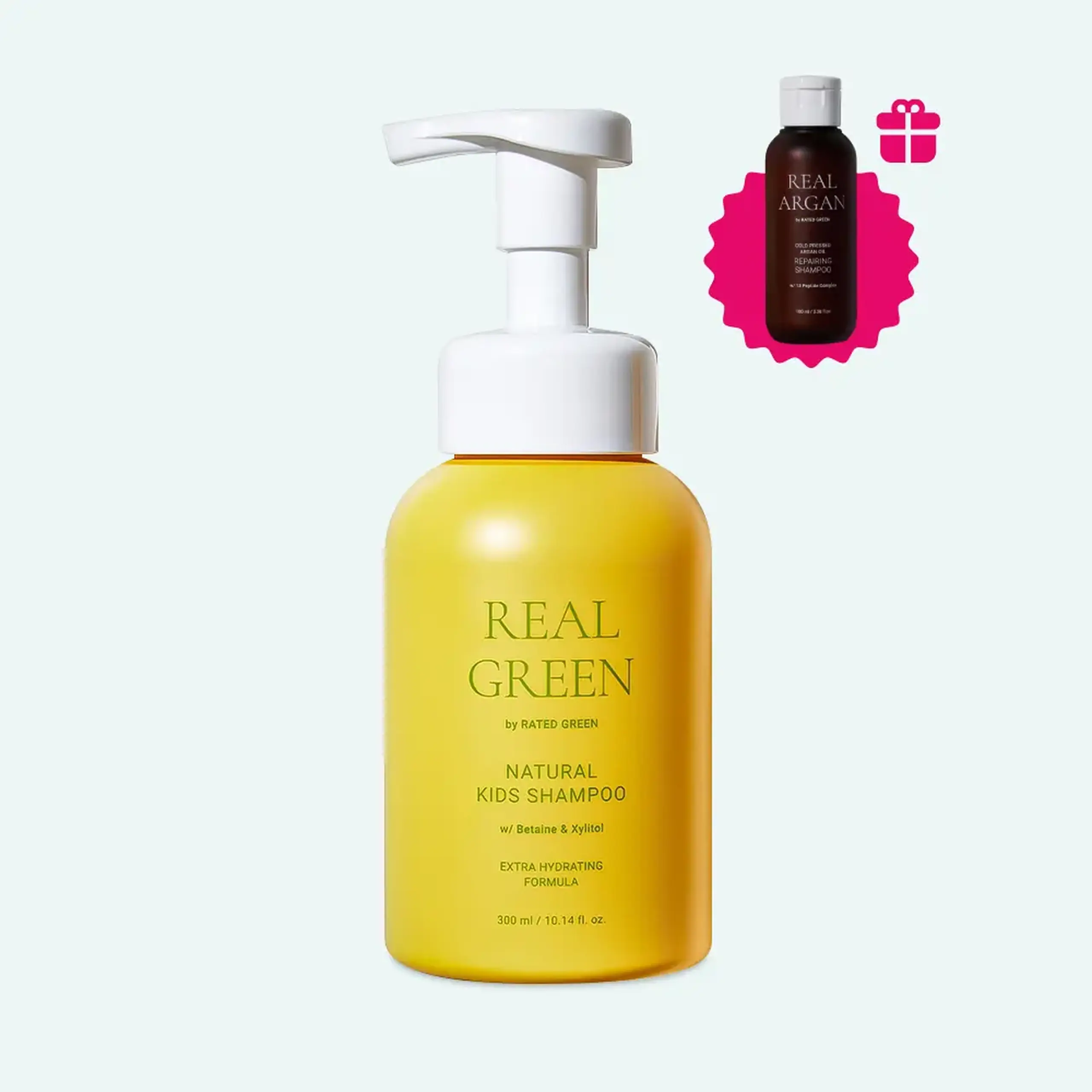 Șampon pentru copii cu Betaină și Xyliton Rated Green Natural Kids Shampoo w/ Betaine and Xyliton 300 ml