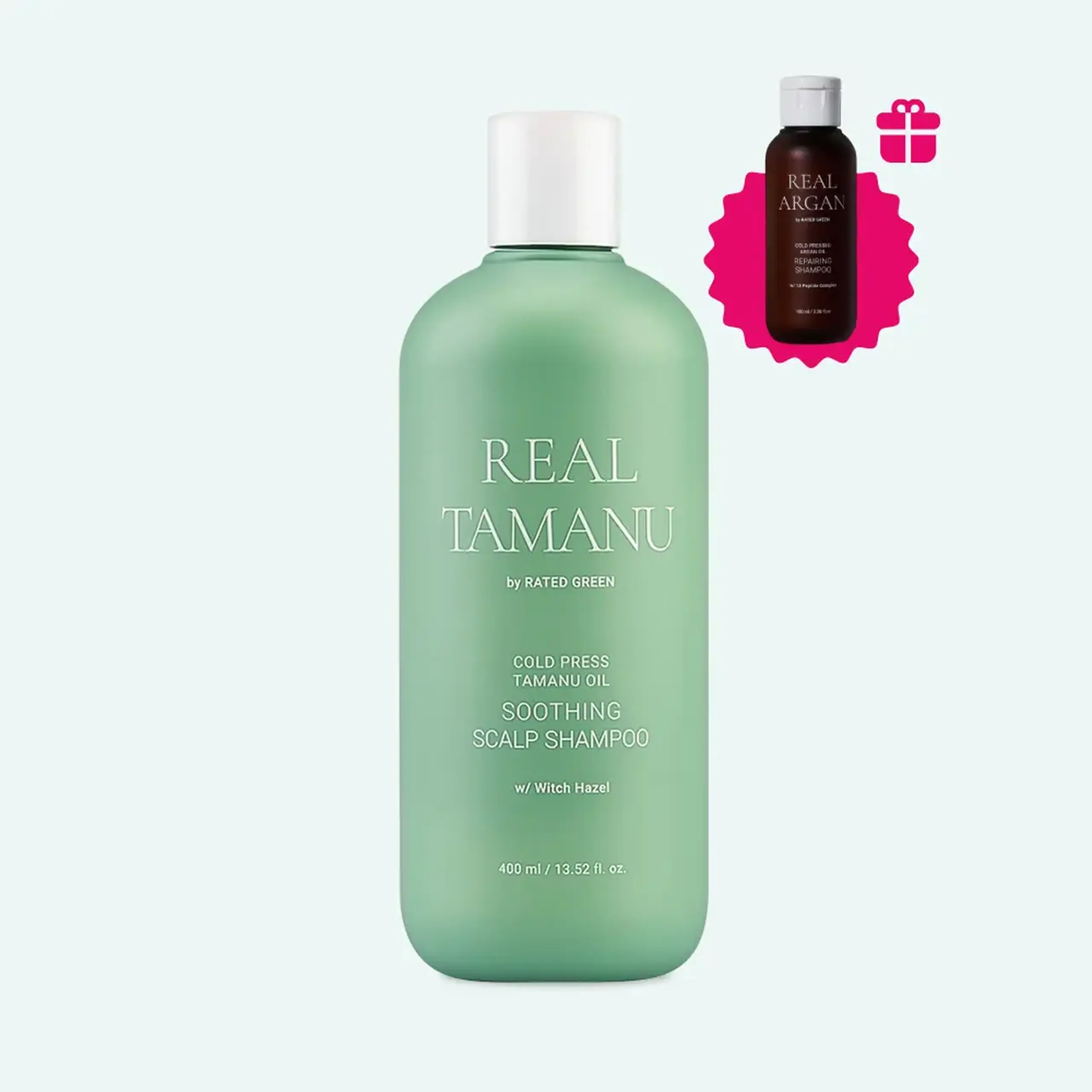 Șampon cu efet antiinflamator și antioxidant Rated Green Real Tamanu Cold Press Tamanu Oil Soothing Scalp Shampoo 400 ml