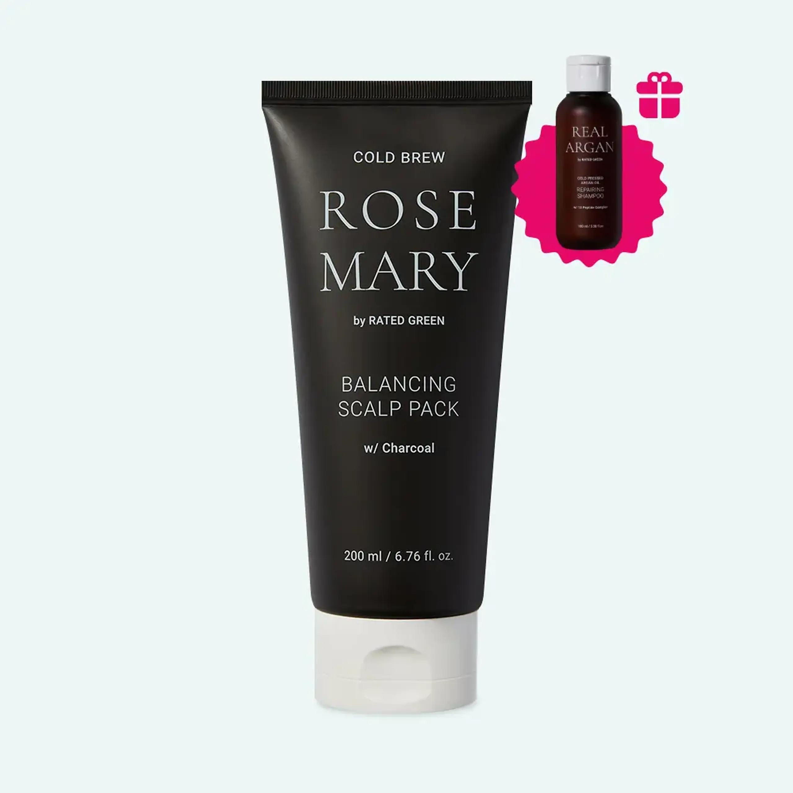 Mască cu cărbune și Rozmarin pentru scalp gras Rated Green Cold Brew Rosemary Balancing Scalp Pack w/Charcoal 200ml