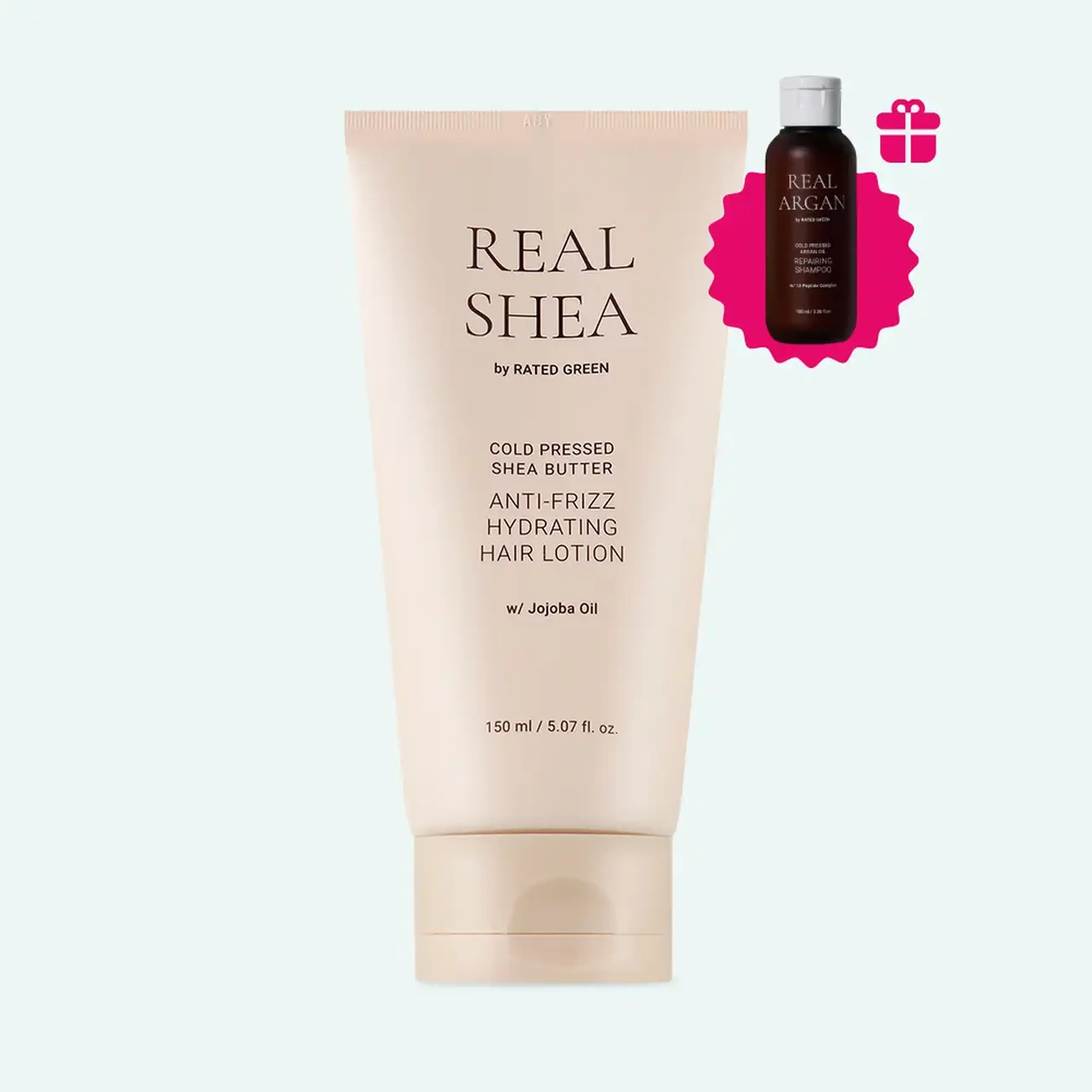 Loțiune împotriva firelor ne-ascultătoare Rated Green Cold Pressed Shea Butter Anti-Frizz Hair Lotion 150ml