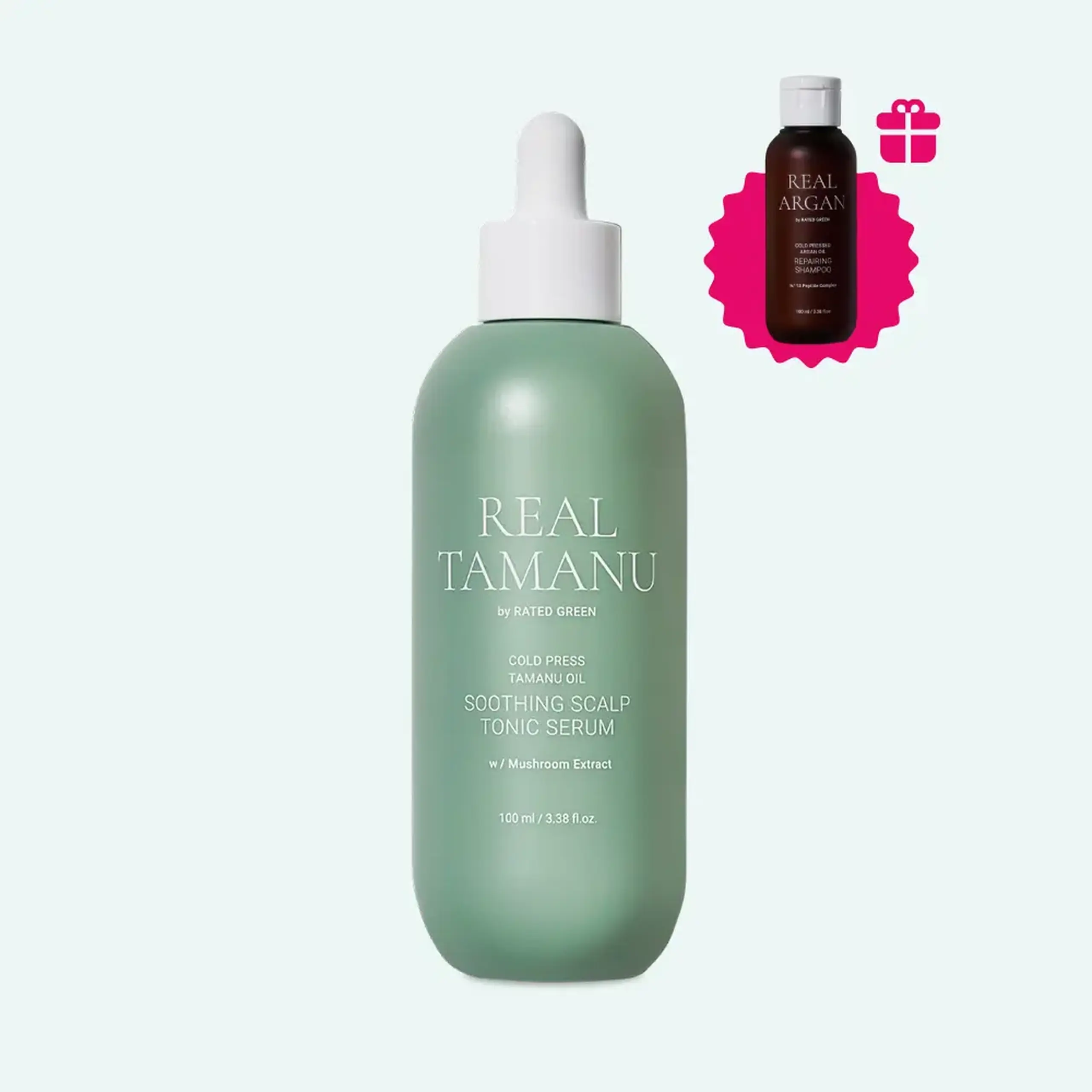 Ser pentru Scalp Hidratare, Calmare și Creștere Fortificată Rate Green Cold Pressed Tamanu Oil Soothing Scalp Tonic Serum 100ml