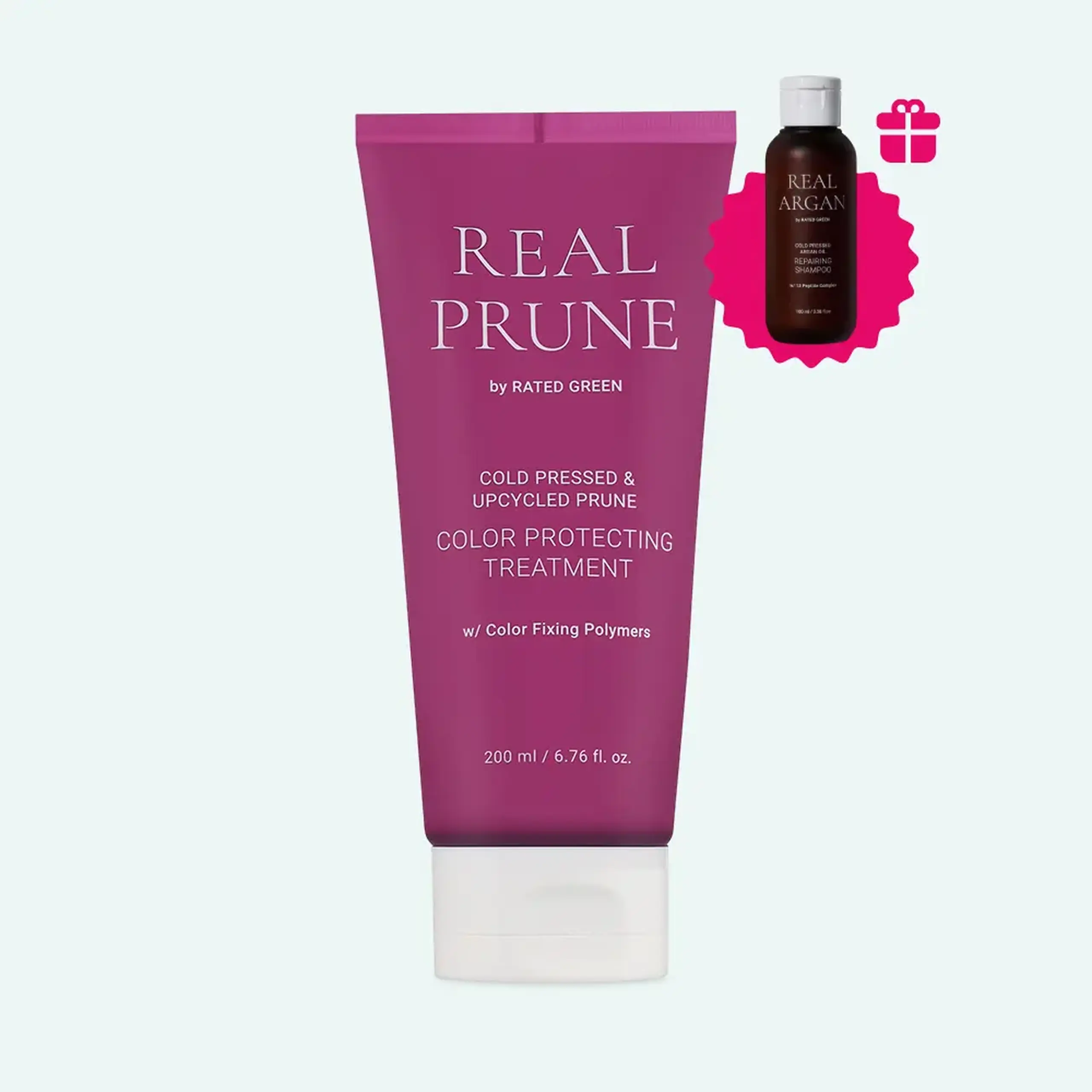 Mască pentru păr vopsit Rated Green Real Prune Color Protecting Treatment 200ml