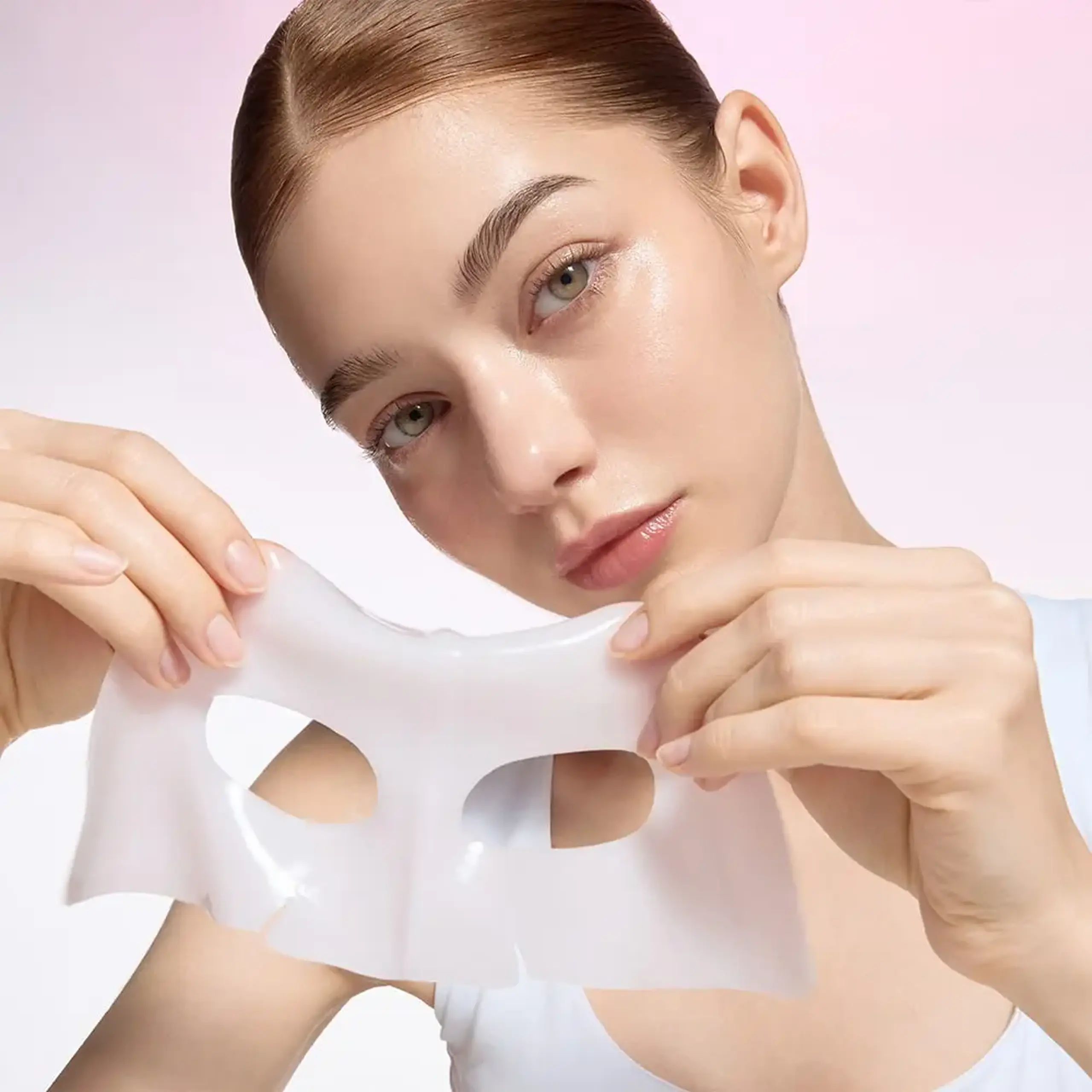 Mască de tip hidrogel cu efect de fermizare Round Lab Camellia Deep Collagen Firming Gel Mask