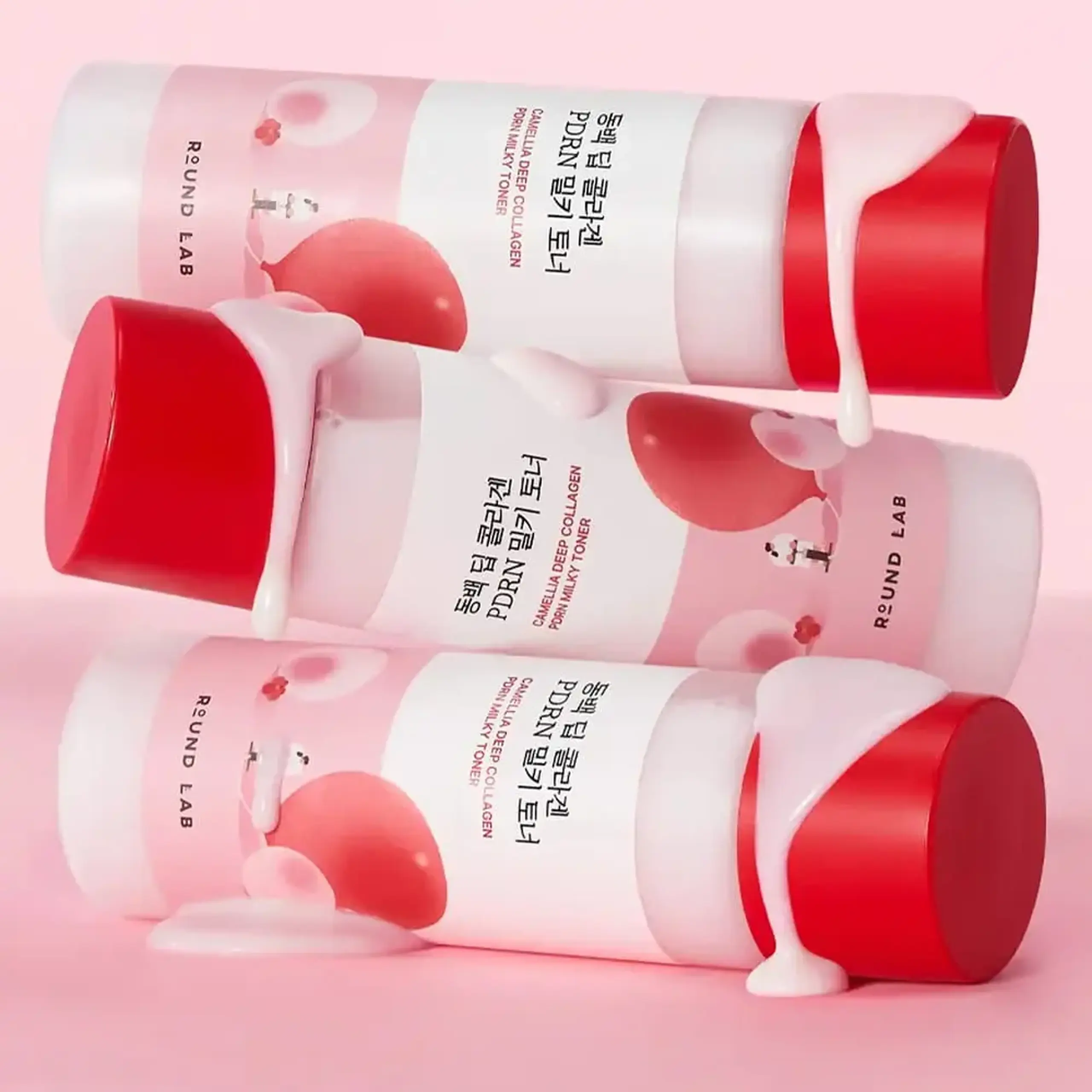 Toner anti-age ROUND LAB Camellia Deep Collagen Milky PDRN Toner 150ml
