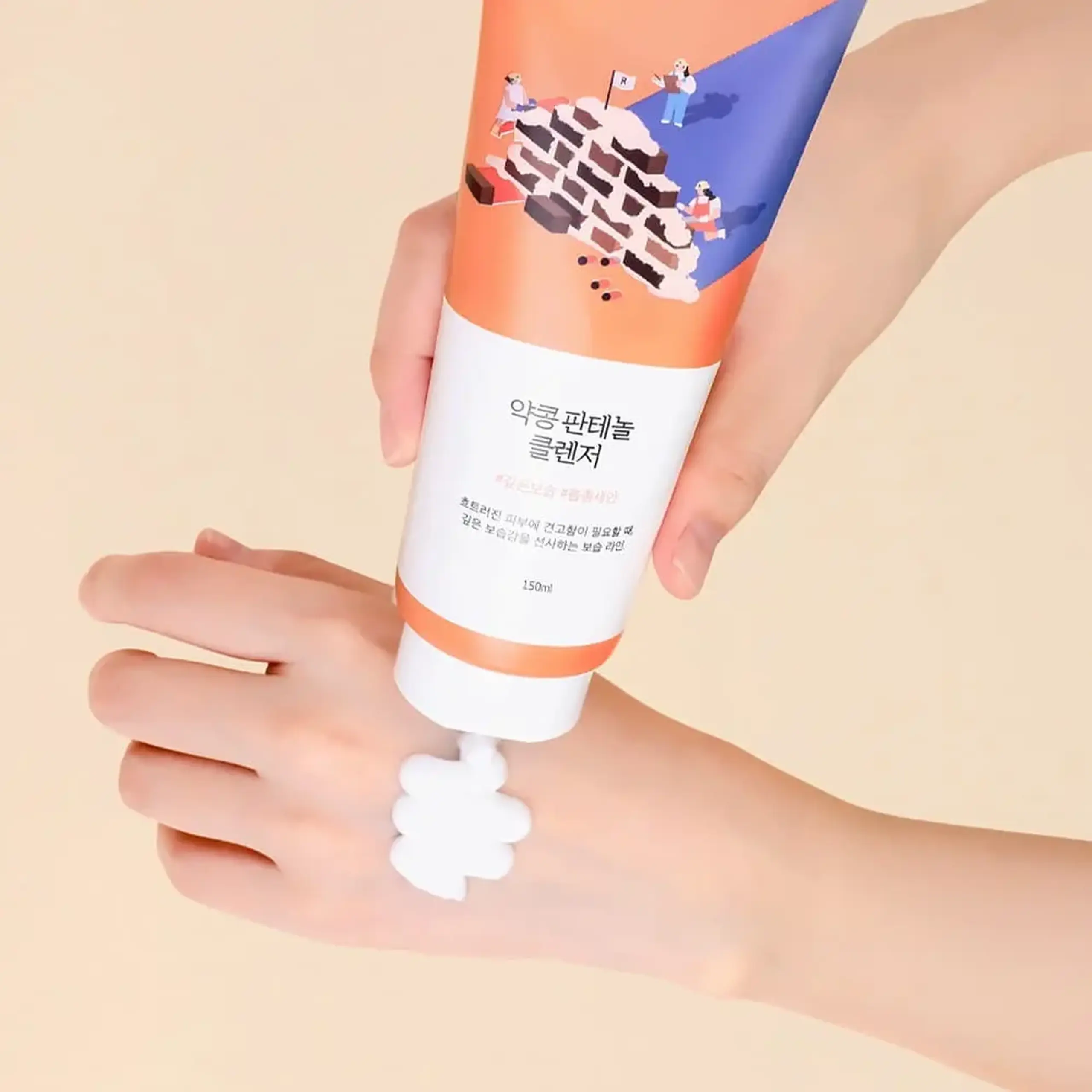 Spumă de curățare delicată ROUND LAB Soybean Panthenol Cleanser 150 ml