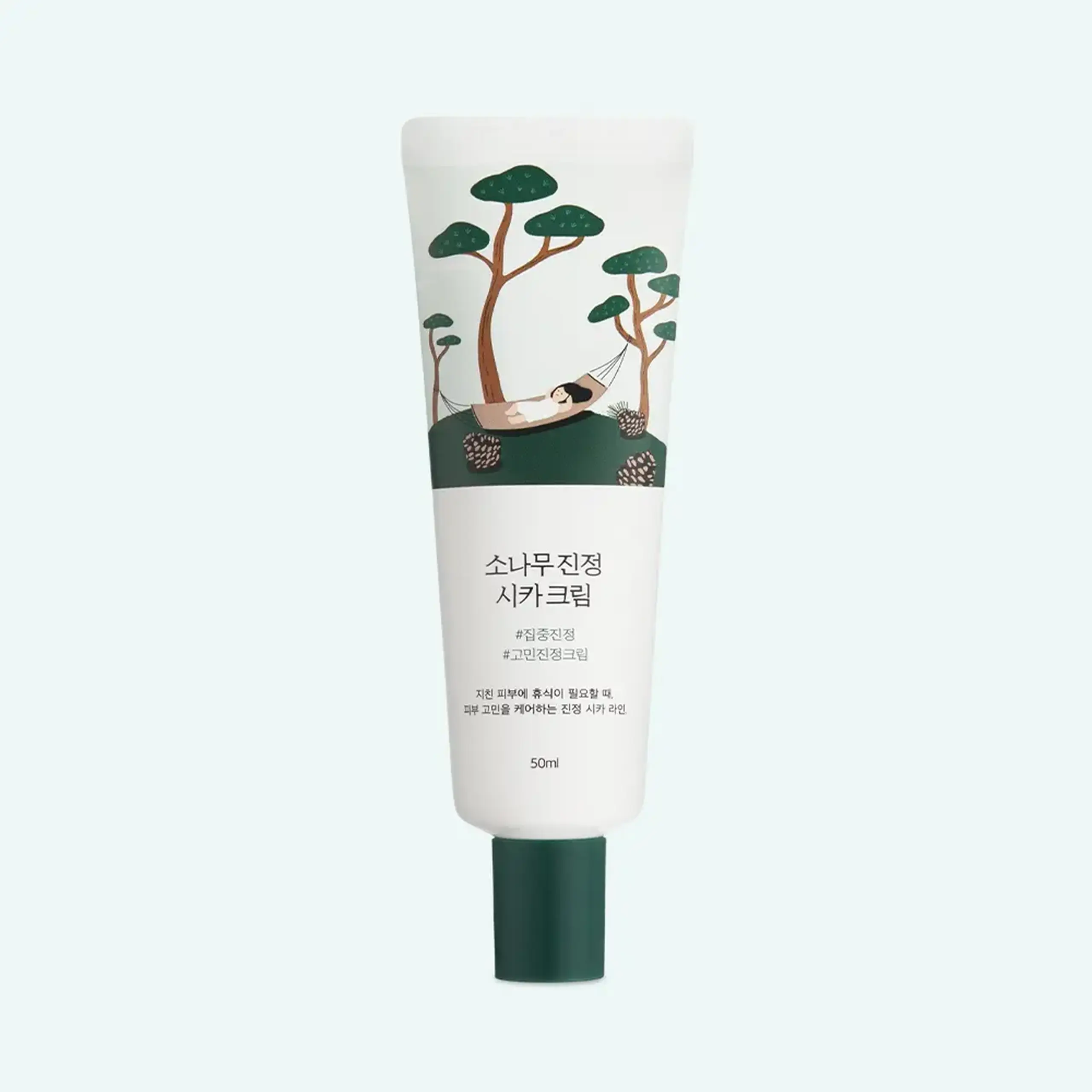 Cremă-gel calmantă și hidratantă ROUND LAB Pine Calming Cica Cream 50 ml