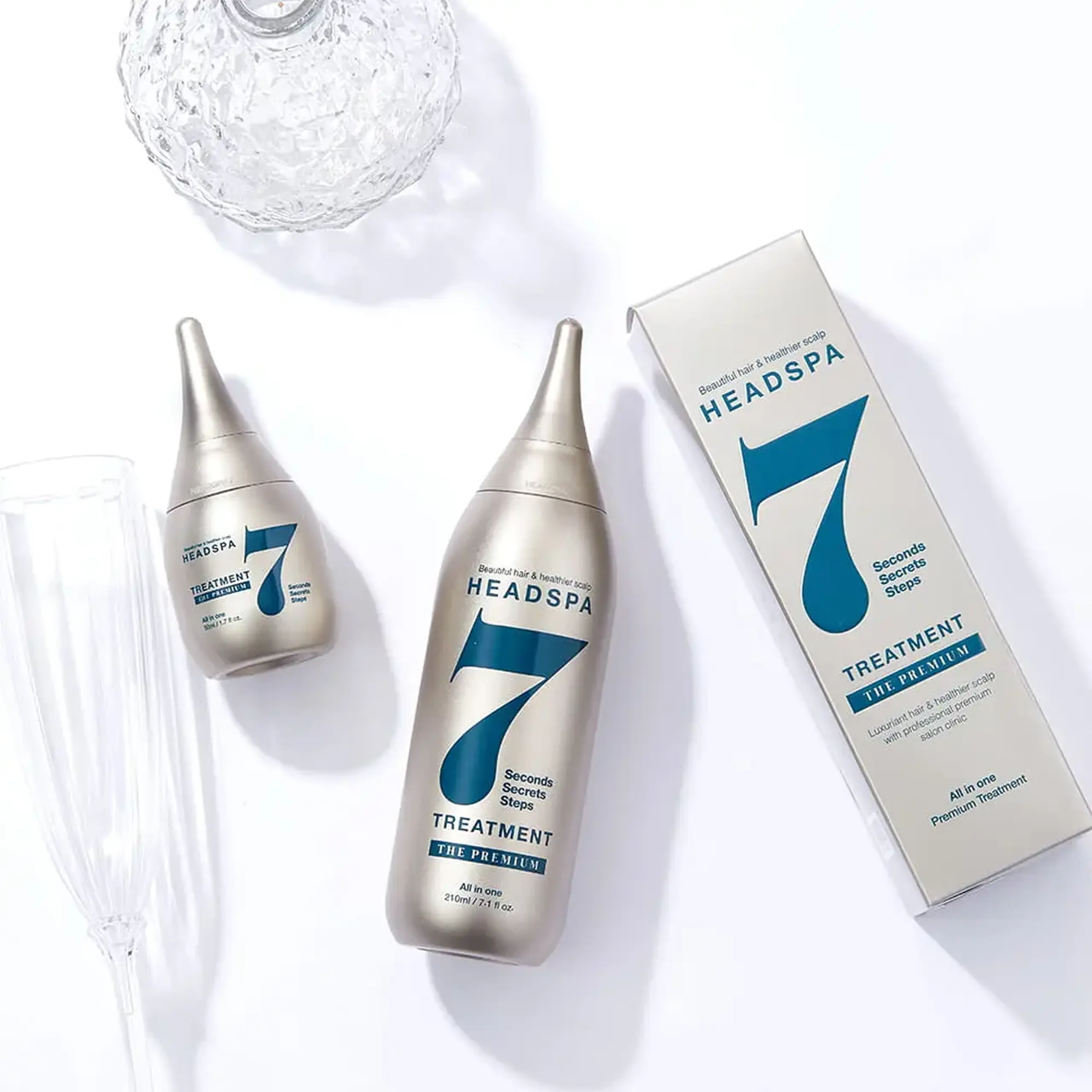 Mască -tratament pentru păr deteriorat HEADSPA7 Treatment The Premium 210 ml